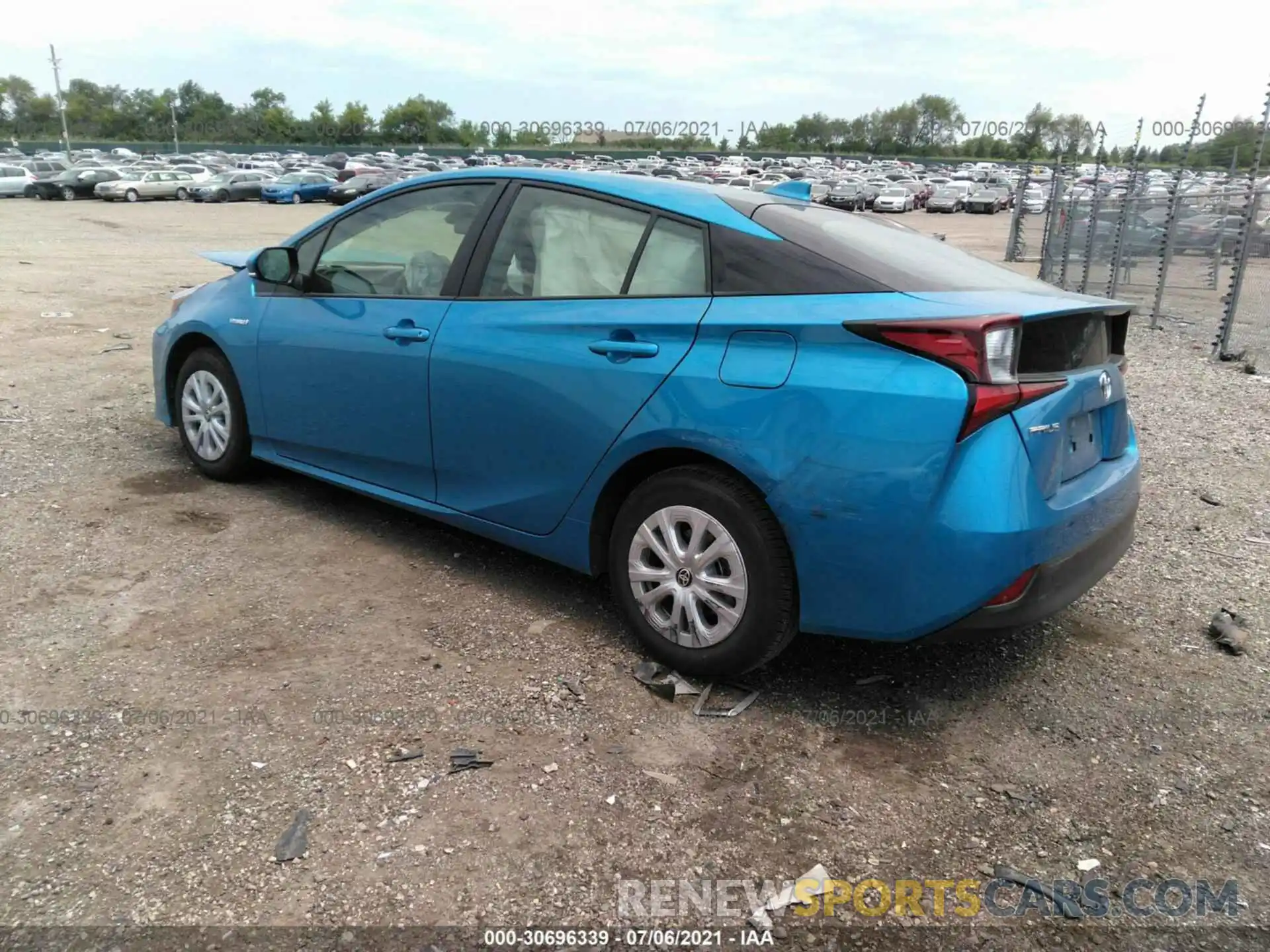 3 Photograph of a damaged car JTDKAMFU5M3141030 TOYOTA PRIUS 2021