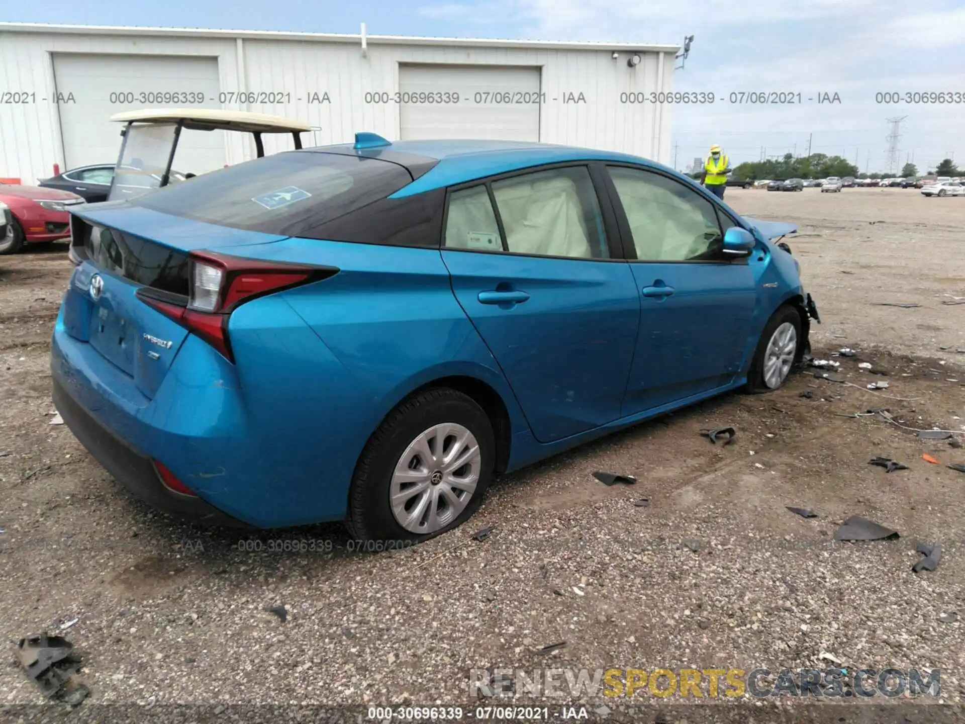 4 Photograph of a damaged car JTDKAMFU5M3141030 TOYOTA PRIUS 2021