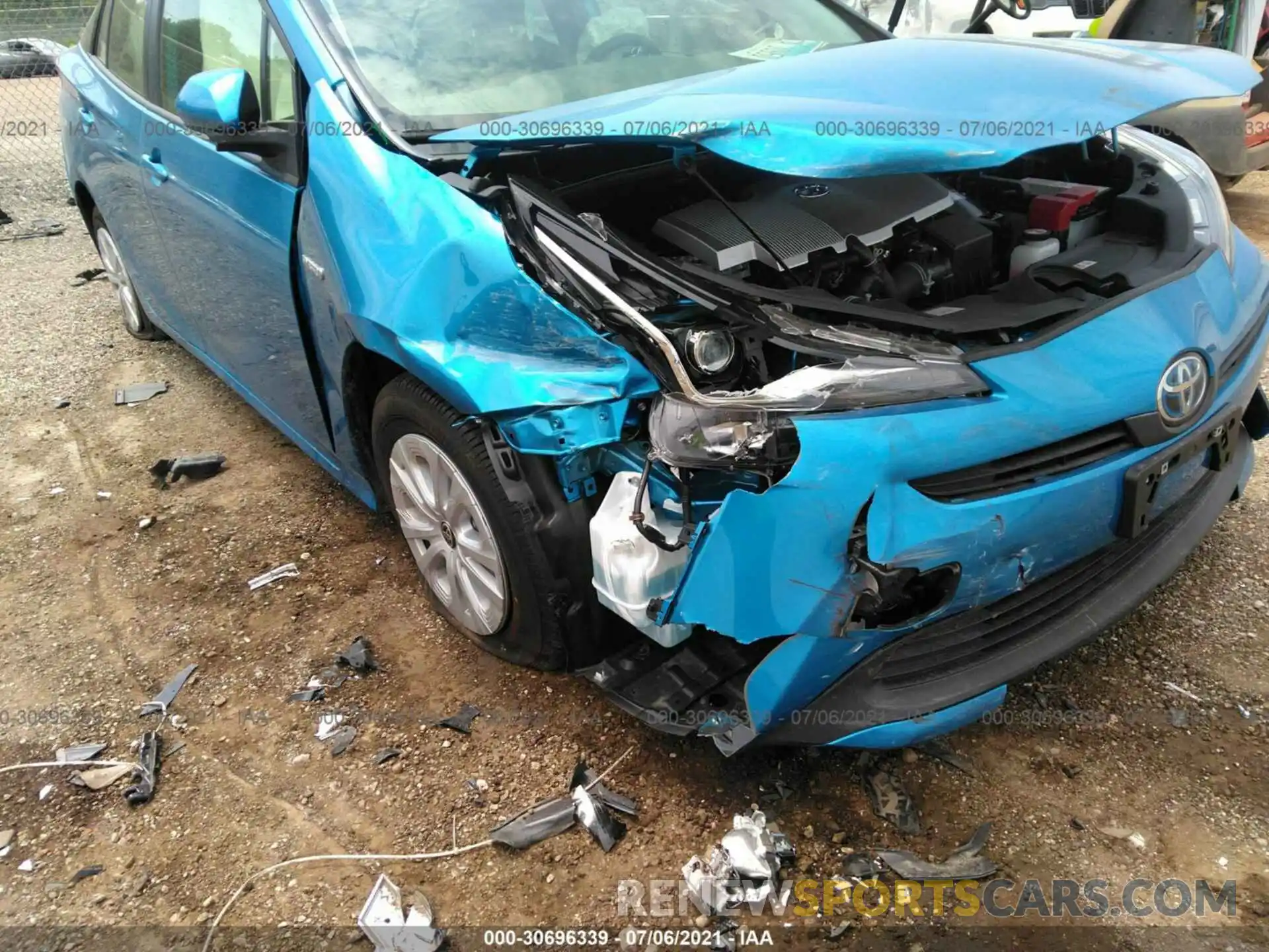 6 Photograph of a damaged car JTDKAMFU5M3141030 TOYOTA PRIUS 2021