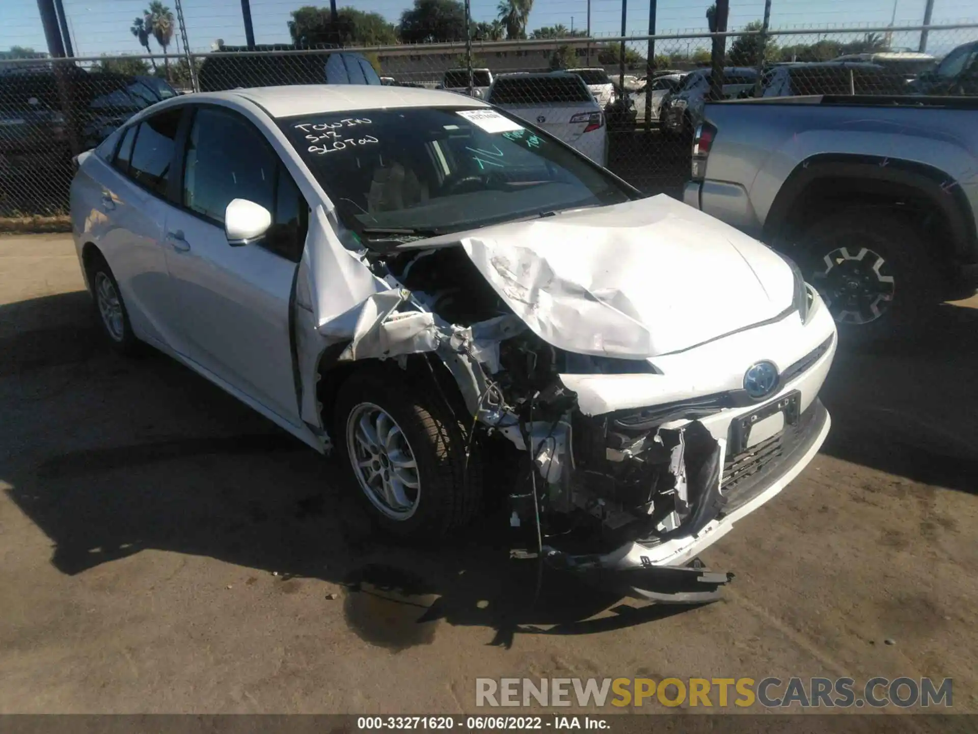 1 Photograph of a damaged car JTDKAMFU5M3141190 TOYOTA PRIUS 2021