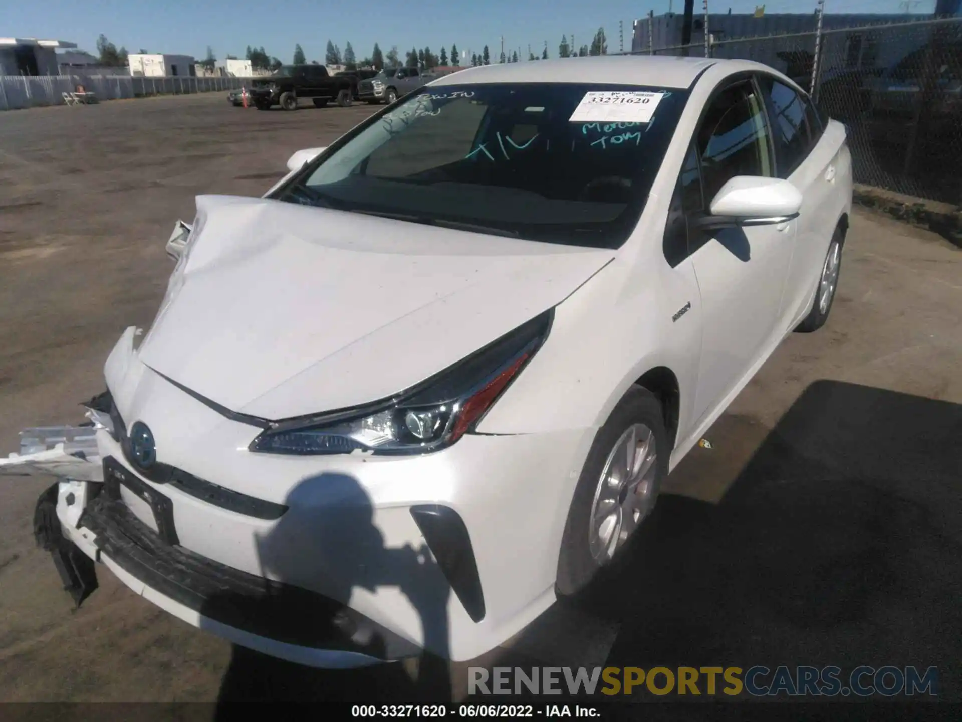 2 Photograph of a damaged car JTDKAMFU5M3141190 TOYOTA PRIUS 2021