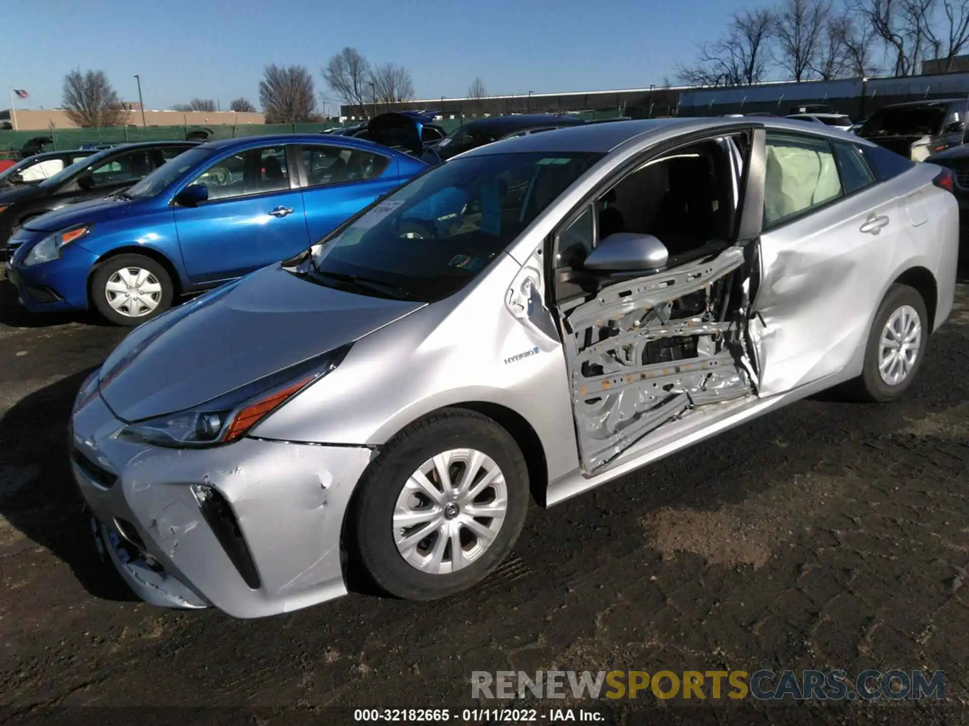 2 Photograph of a damaged car JTDKAMFU5M3142436 TOYOTA PRIUS 2021