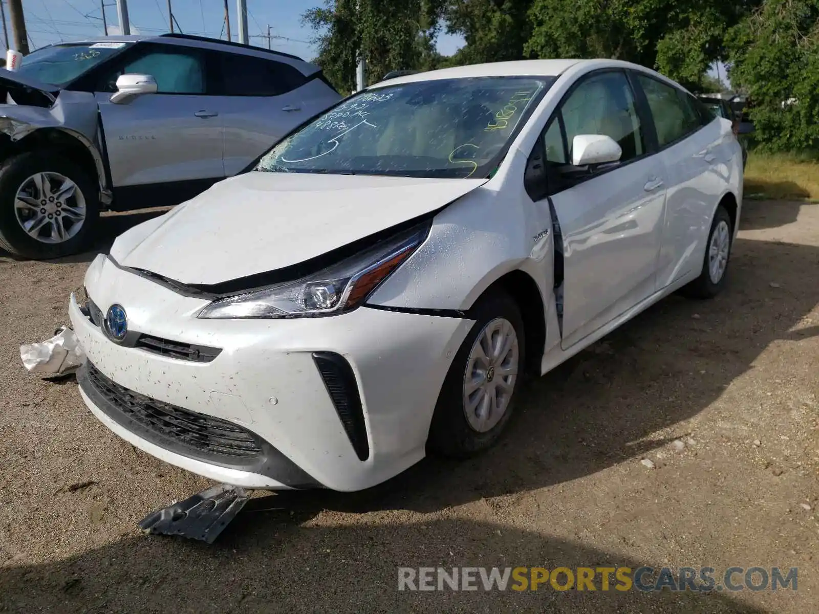 2 Photograph of a damaged car JTDKAMFU5M3143411 TOYOTA PRIUS 2021