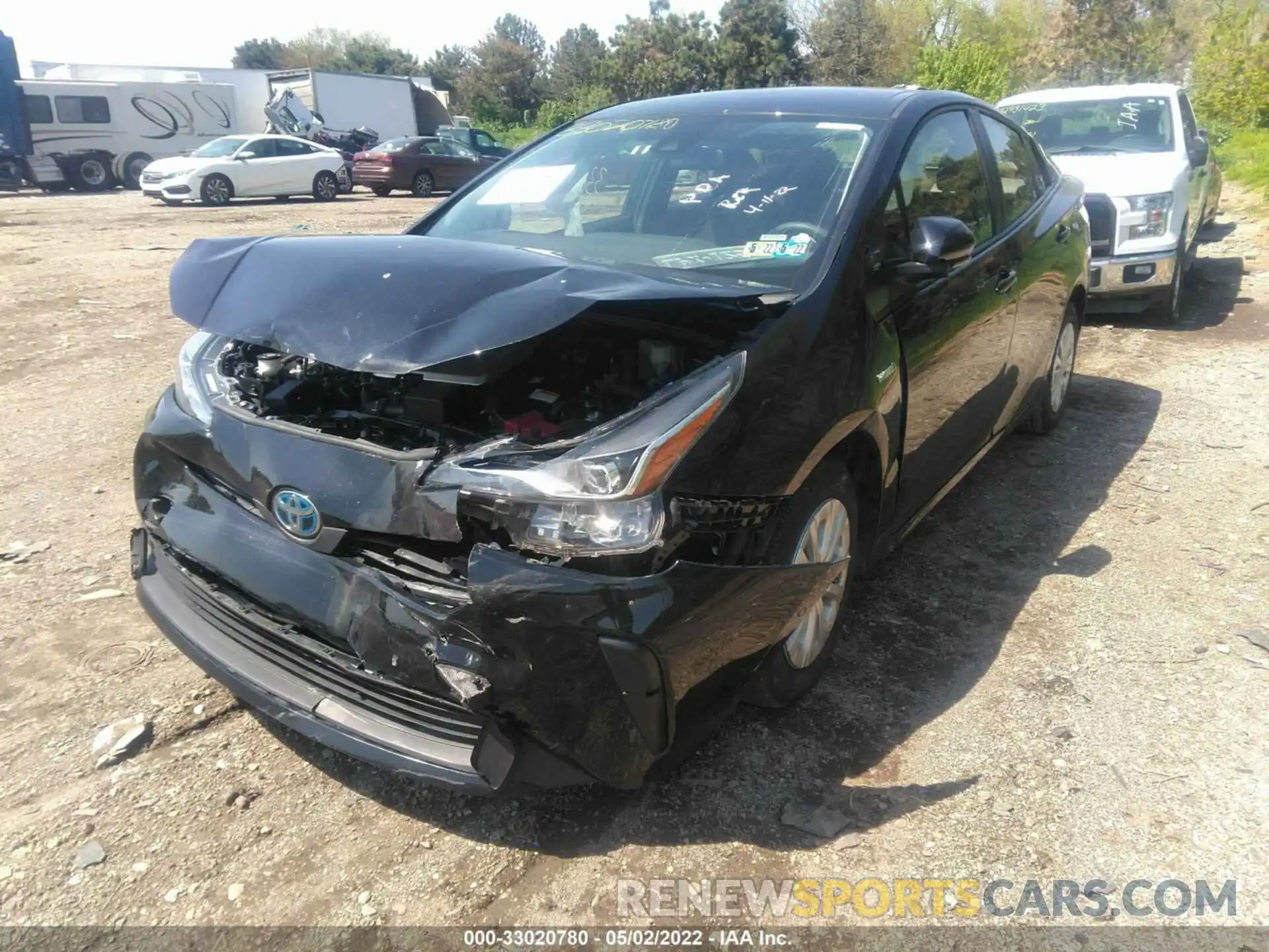 2 Photograph of a damaged car JTDKAMFU5M3145465 TOYOTA PRIUS 2021