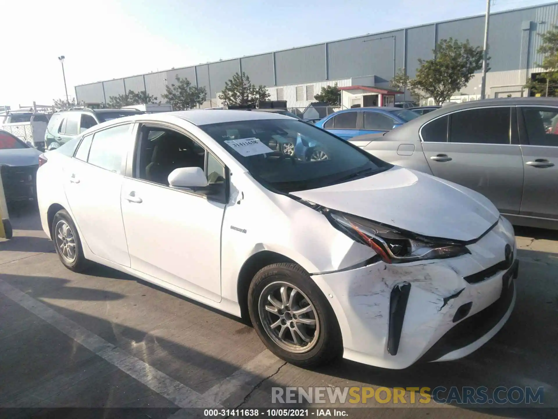 1 Photograph of a damaged car JTDKAMFU5M3146034 TOYOTA PRIUS 2021