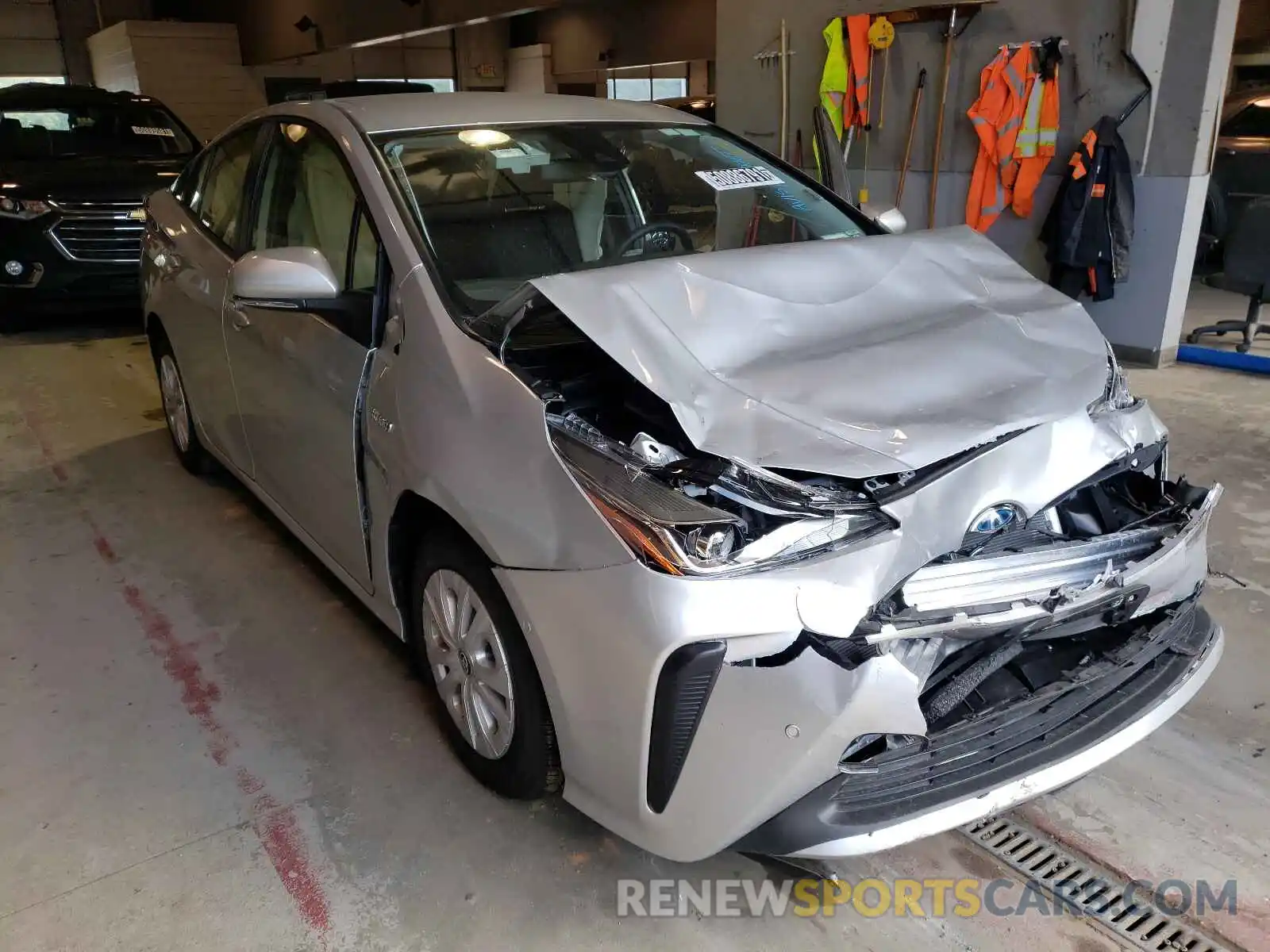 1 Photograph of a damaged car JTDKAMFU5M3146423 TOYOTA PRIUS 2021