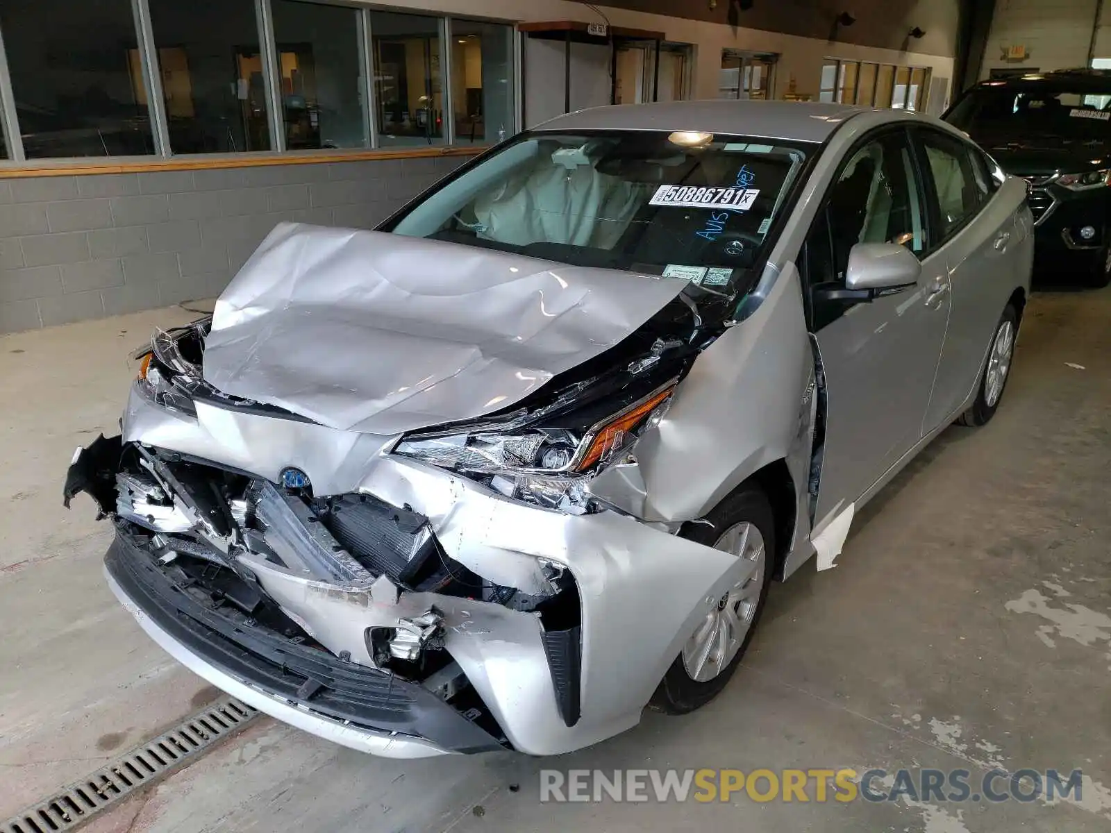 2 Photograph of a damaged car JTDKAMFU5M3146423 TOYOTA PRIUS 2021