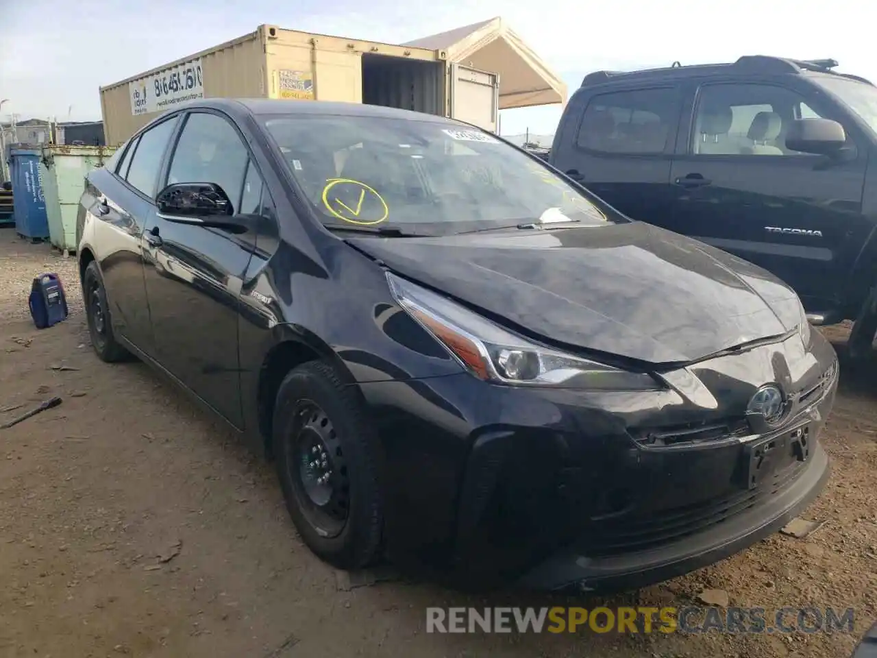 1 Photograph of a damaged car JTDKAMFU5M3148768 TOYOTA PRIUS 2021