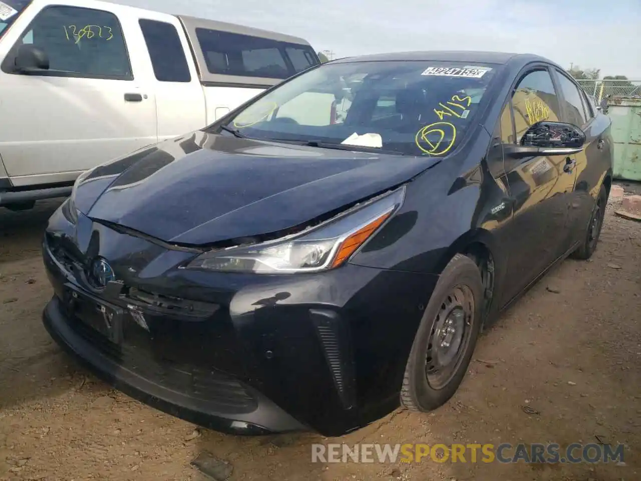 2 Photograph of a damaged car JTDKAMFU5M3148768 TOYOTA PRIUS 2021