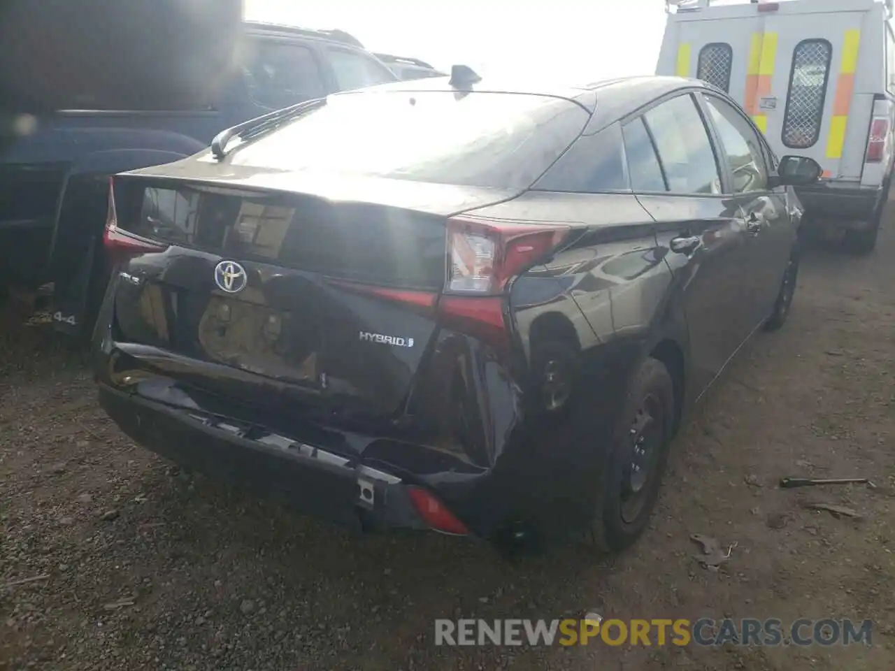 4 Photograph of a damaged car JTDKAMFU5M3148768 TOYOTA PRIUS 2021