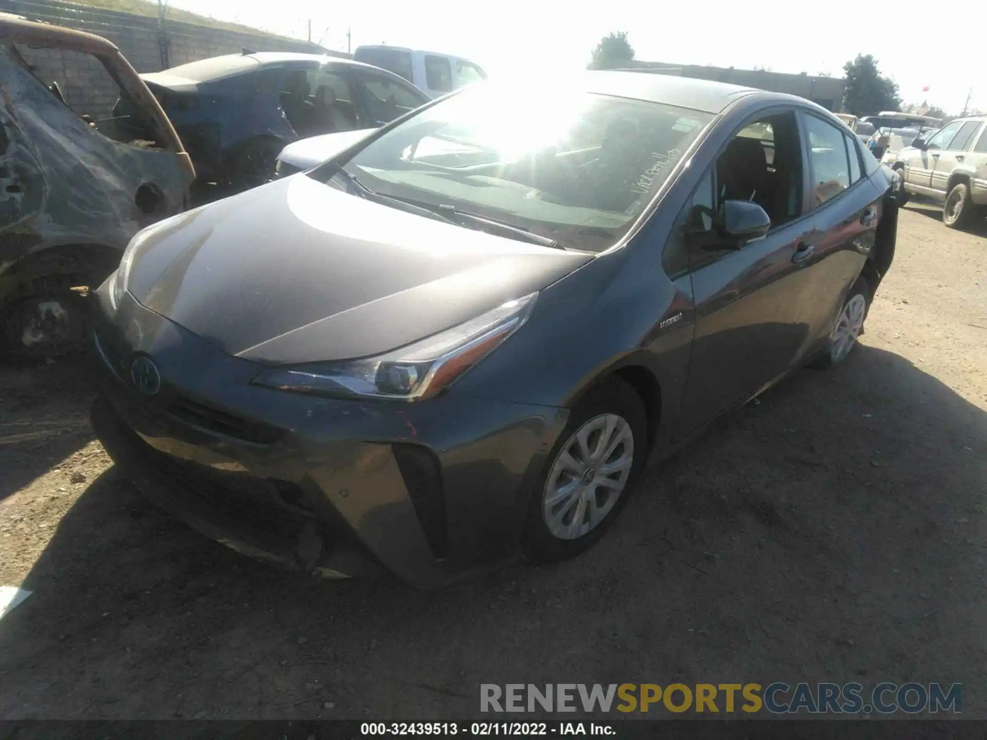 2 Photograph of a damaged car JTDKAMFU5M3148981 TOYOTA PRIUS 2021