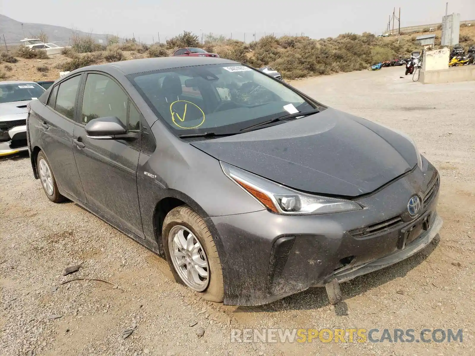 1 Photograph of a damaged car JTDKAMFU5M3149242 TOYOTA PRIUS 2021