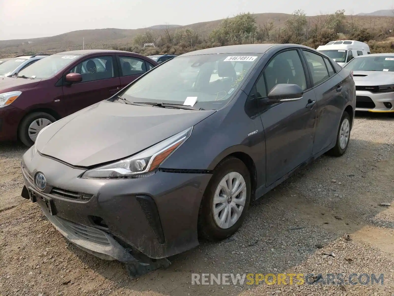 2 Photograph of a damaged car JTDKAMFU5M3149242 TOYOTA PRIUS 2021