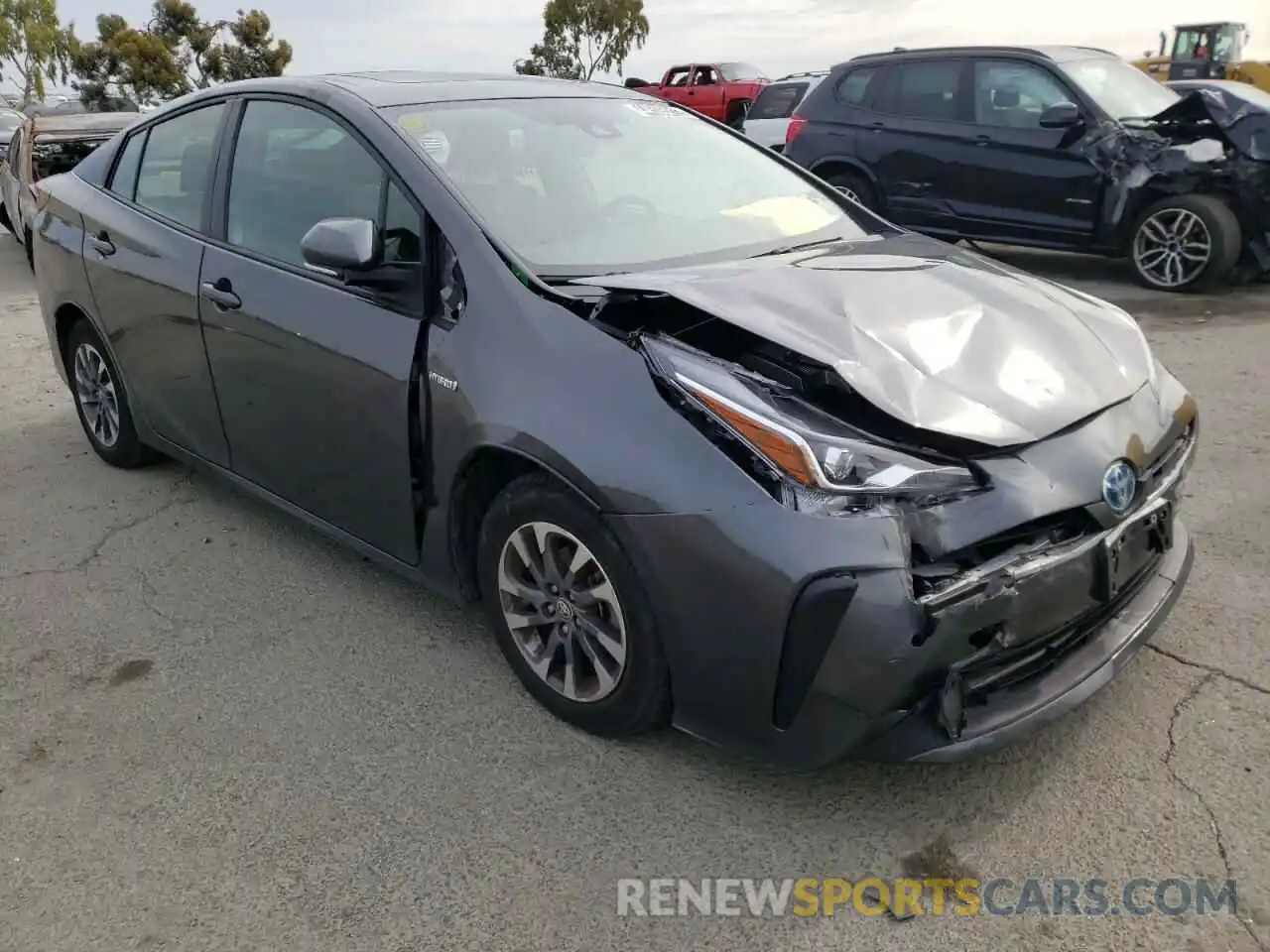 1 Photograph of a damaged car JTDKAMFU5M3149595 TOYOTA PRIUS 2021