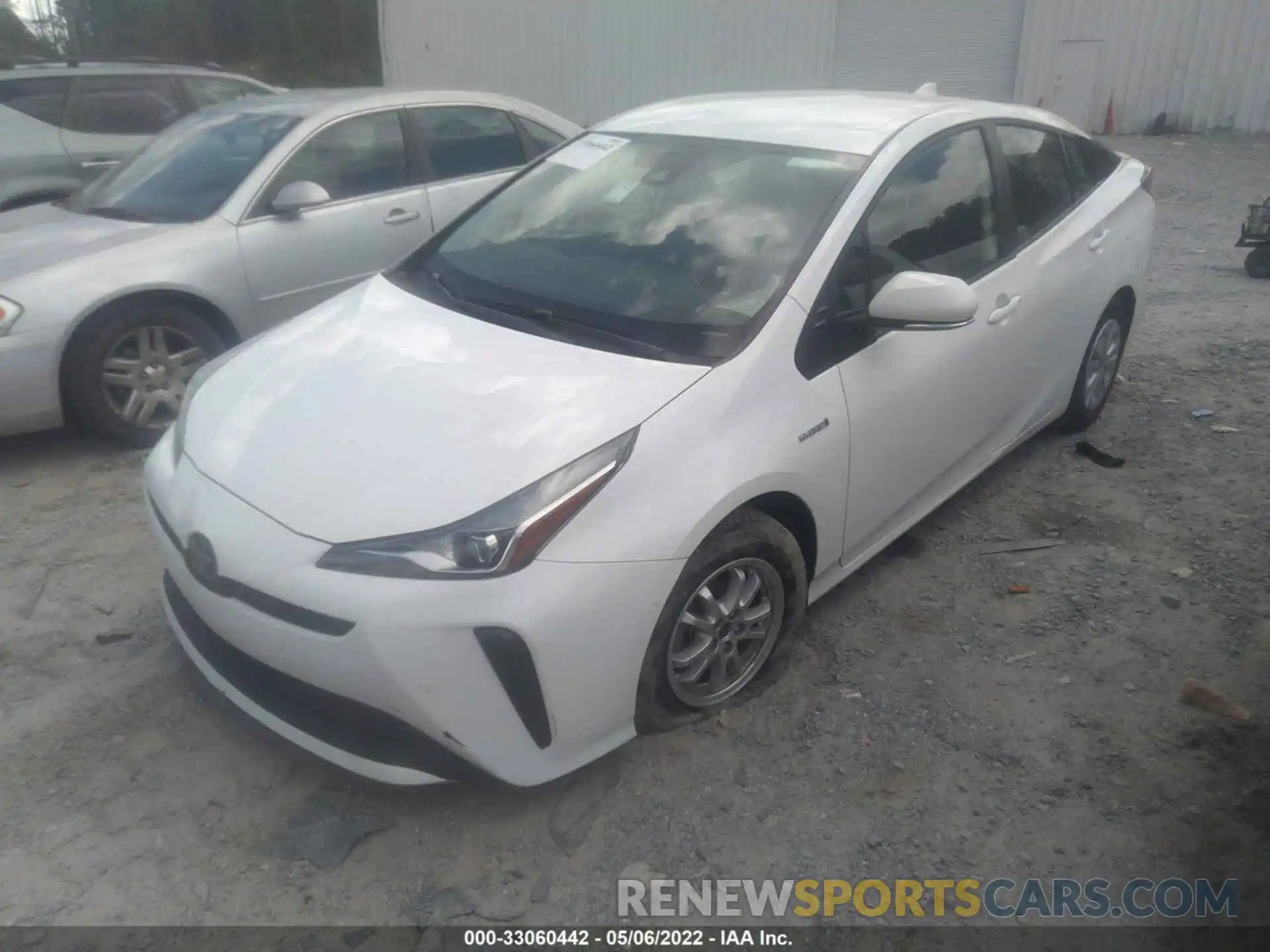 2 Фотография поврежденного автомобиля JTDKAMFU5M3150259 TOYOTA PRIUS 2021