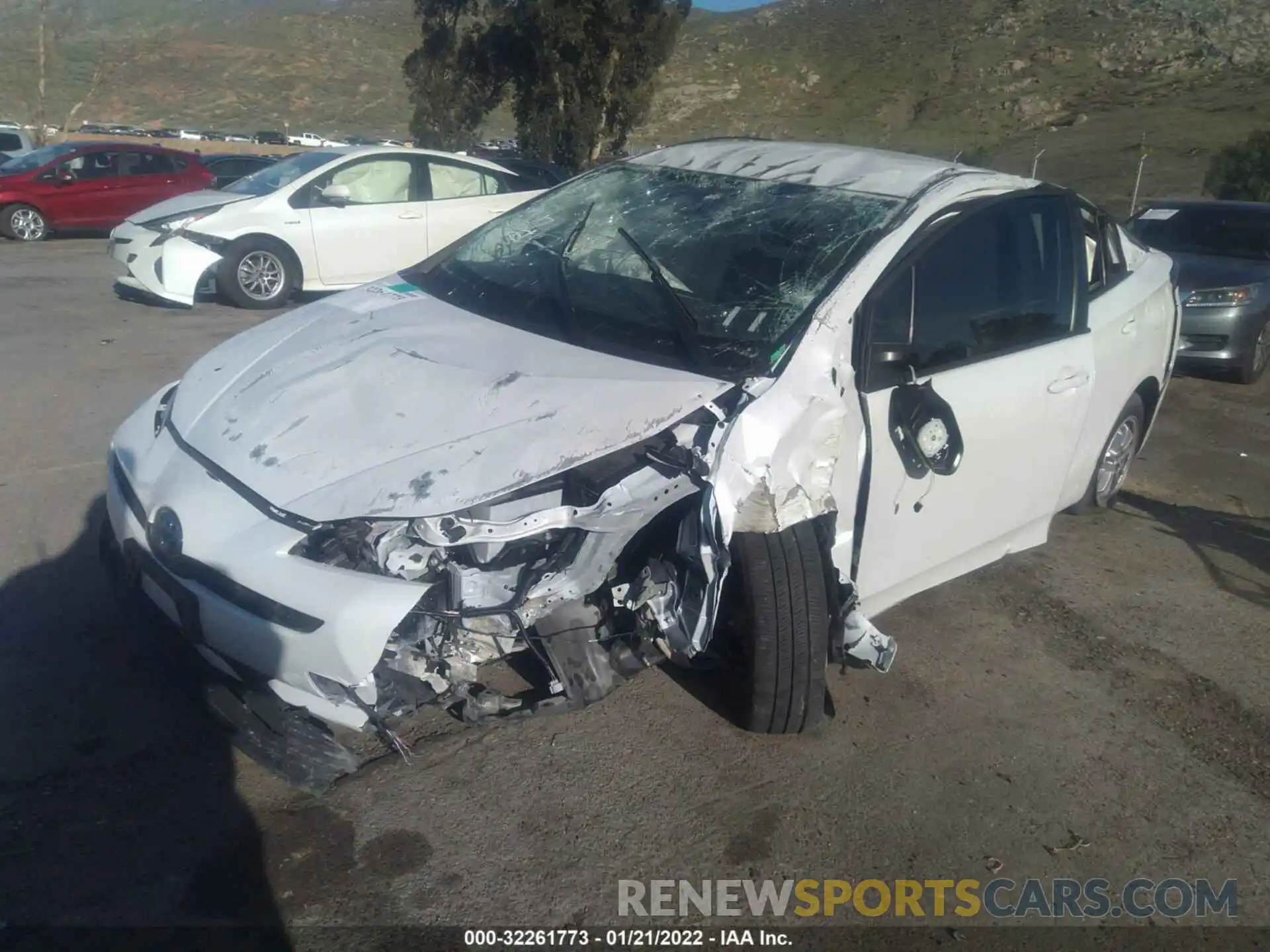 2 Photograph of a damaged car JTDKAMFU5M3150732 TOYOTA PRIUS 2021