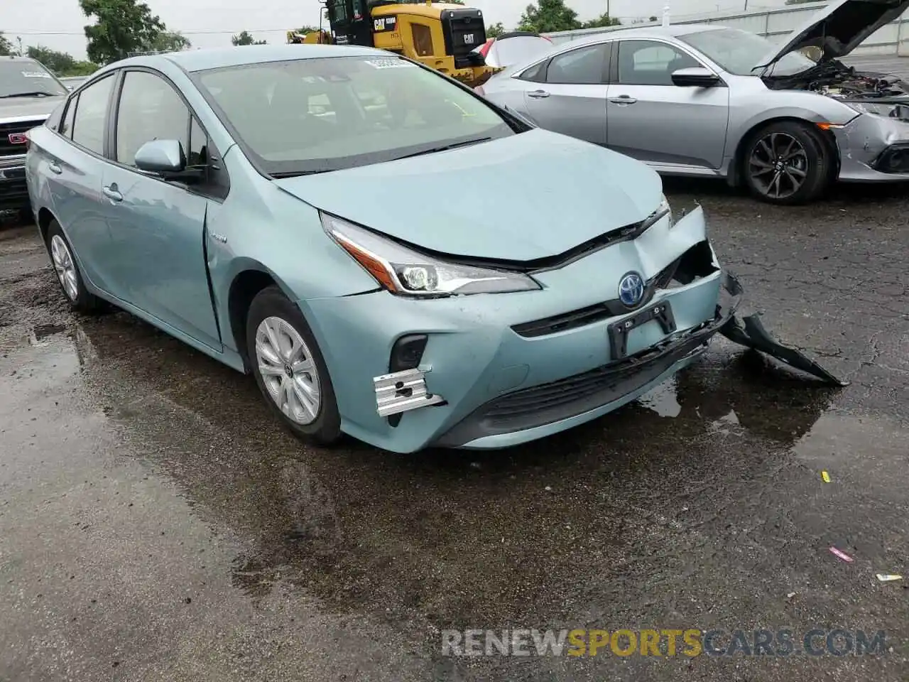 1 Photograph of a damaged car JTDKAMFU5M3152254 TOYOTA PRIUS 2021