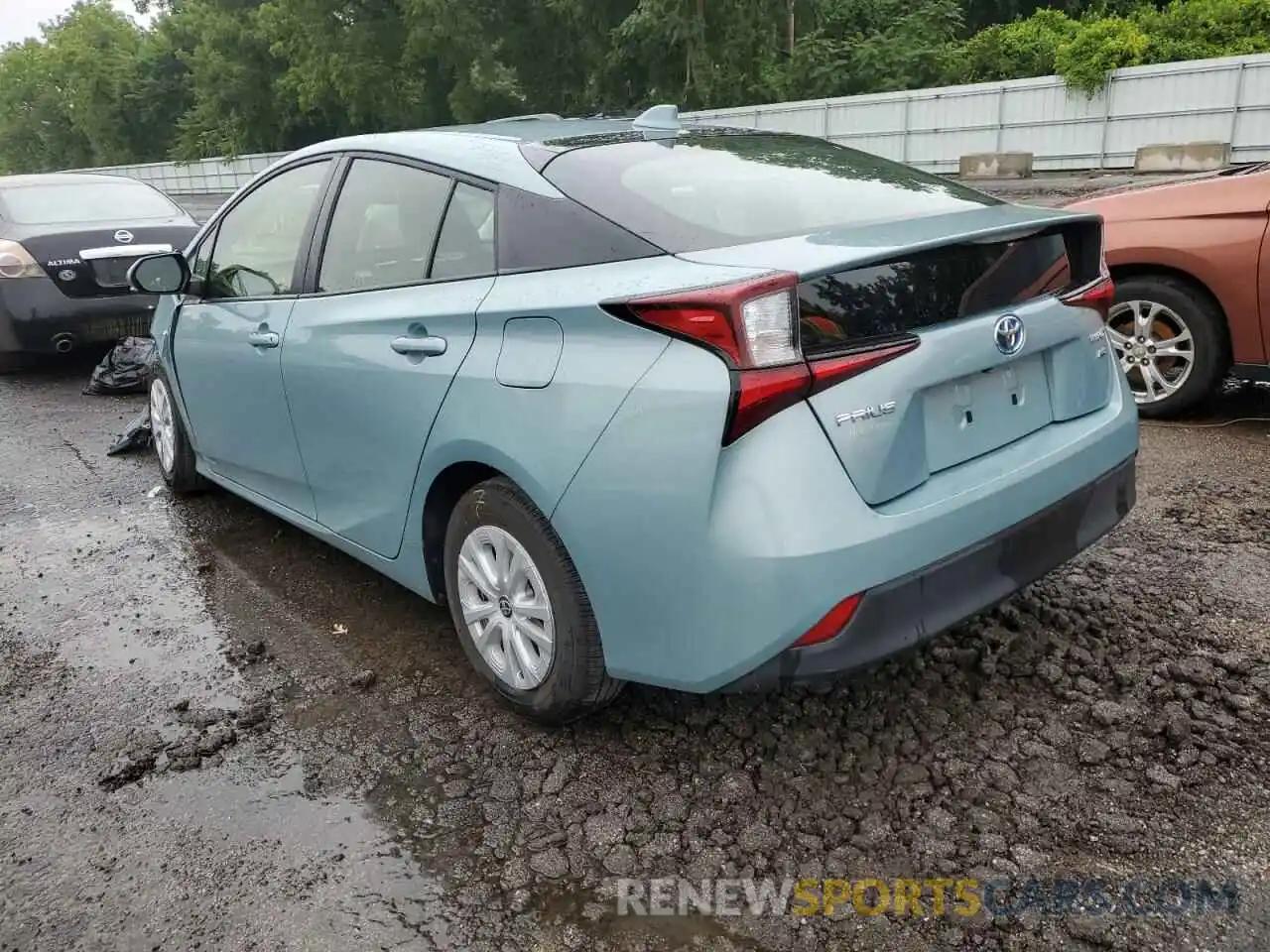 3 Photograph of a damaged car JTDKAMFU5M3152254 TOYOTA PRIUS 2021