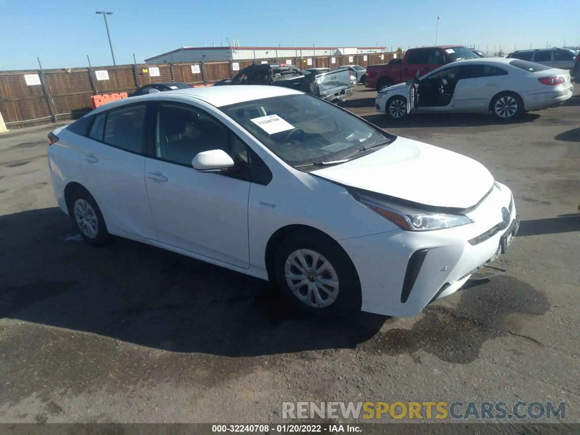 1 Photograph of a damaged car JTDKAMFU5M3152903 TOYOTA PRIUS 2021