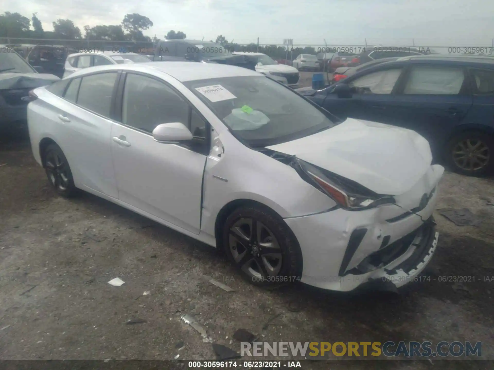 1 Photograph of a damaged car JTDKAMFU6M3133230 TOYOTA PRIUS 2021