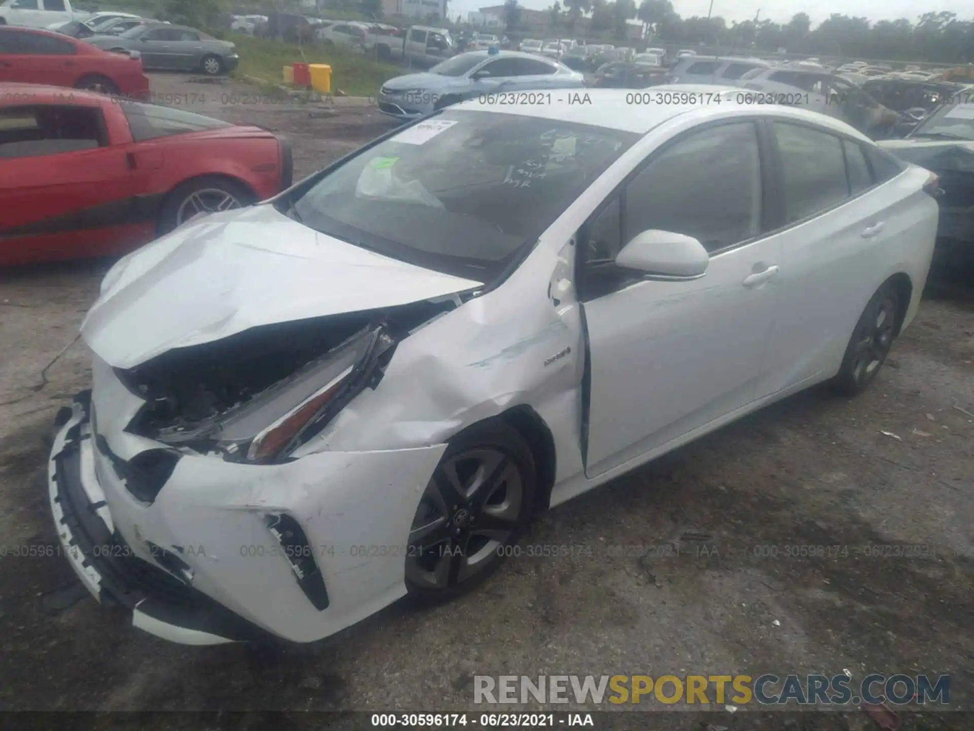 2 Photograph of a damaged car JTDKAMFU6M3133230 TOYOTA PRIUS 2021