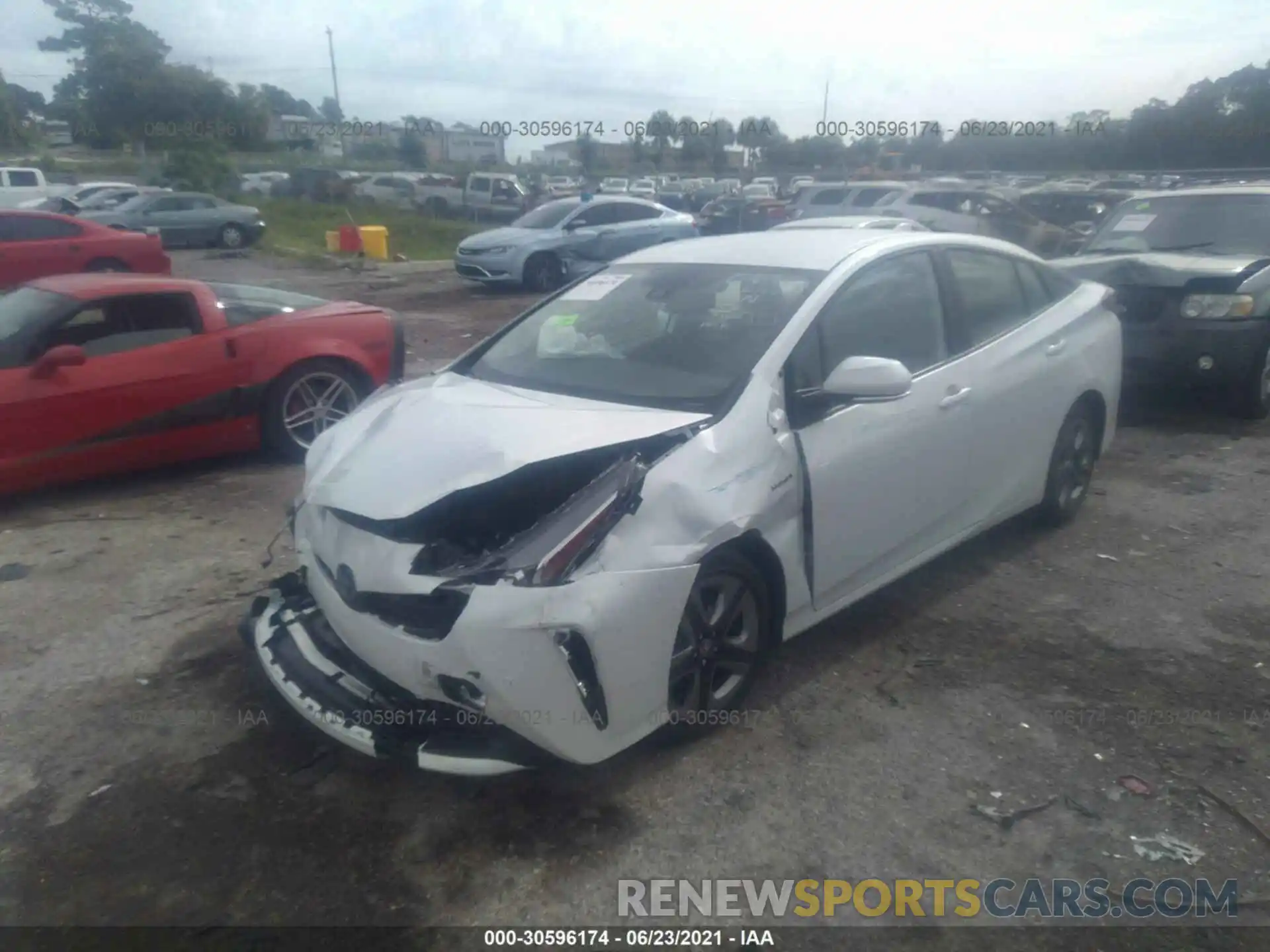 6 Photograph of a damaged car JTDKAMFU6M3133230 TOYOTA PRIUS 2021