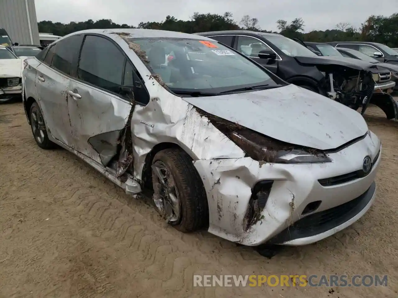 1 Photograph of a damaged car JTDKAMFU6M3133843 TOYOTA PRIUS 2021