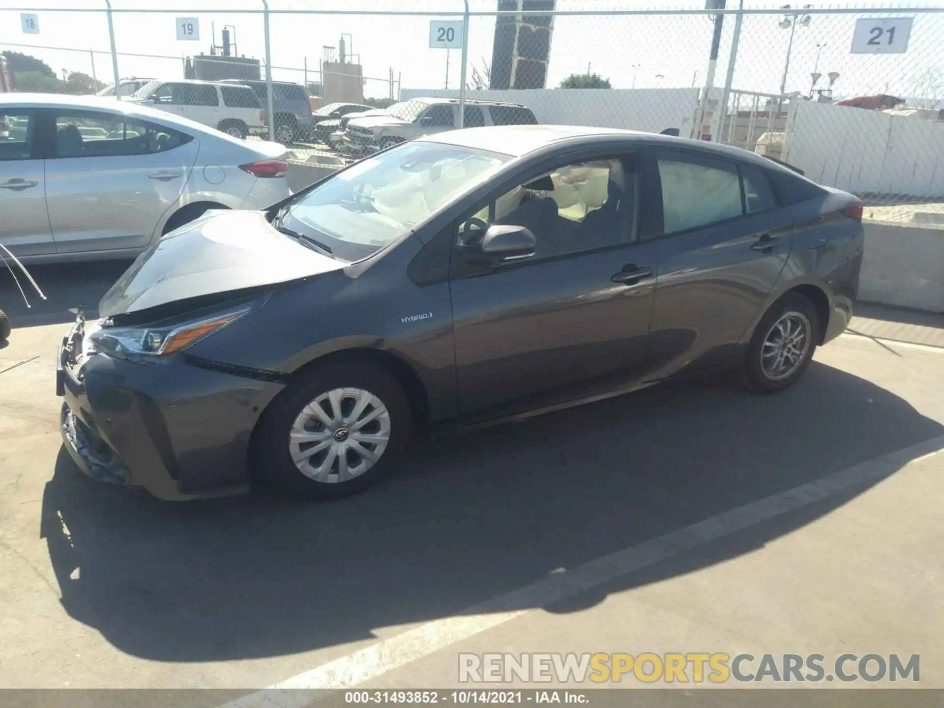 2 Photograph of a damaged car JTDKAMFU6M3135298 TOYOTA PRIUS 2021