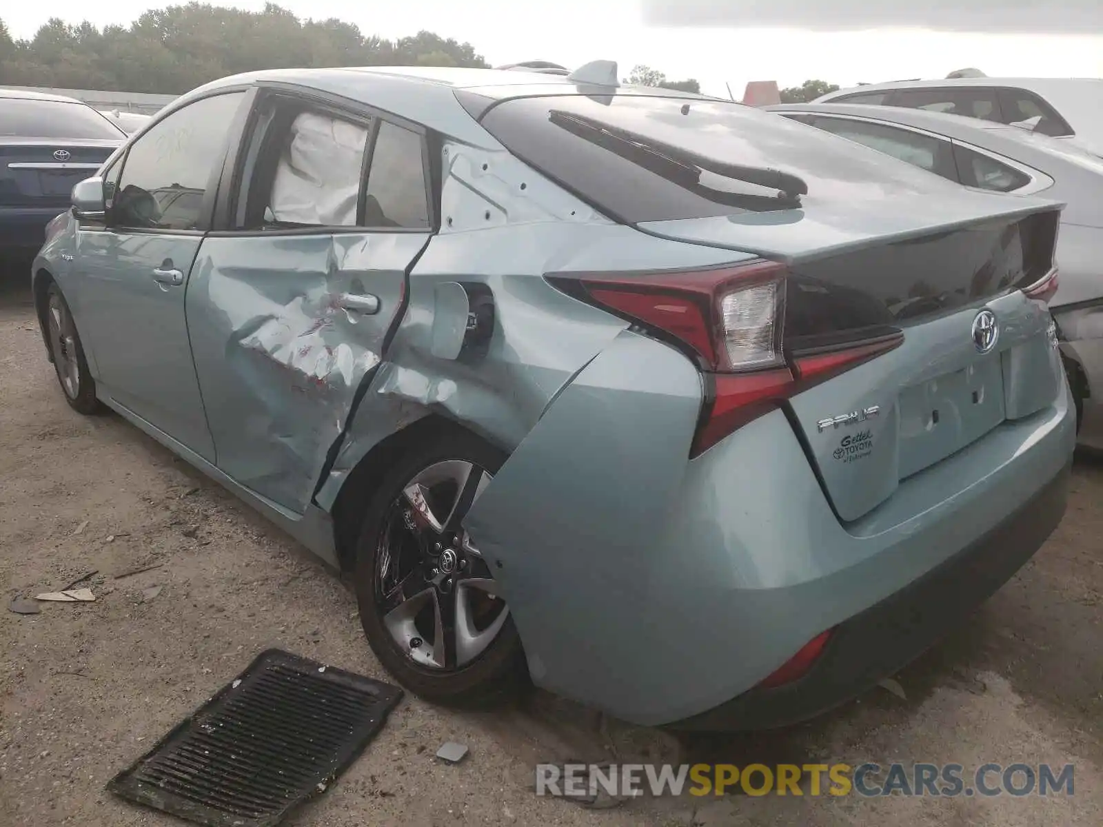 3 Photograph of a damaged car JTDKAMFU6M3135964 TOYOTA PRIUS 2021