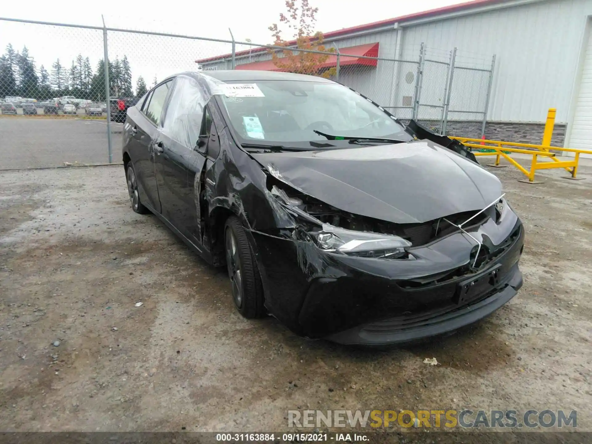 1 Photograph of a damaged car JTDKAMFU6M3136189 TOYOTA PRIUS 2021