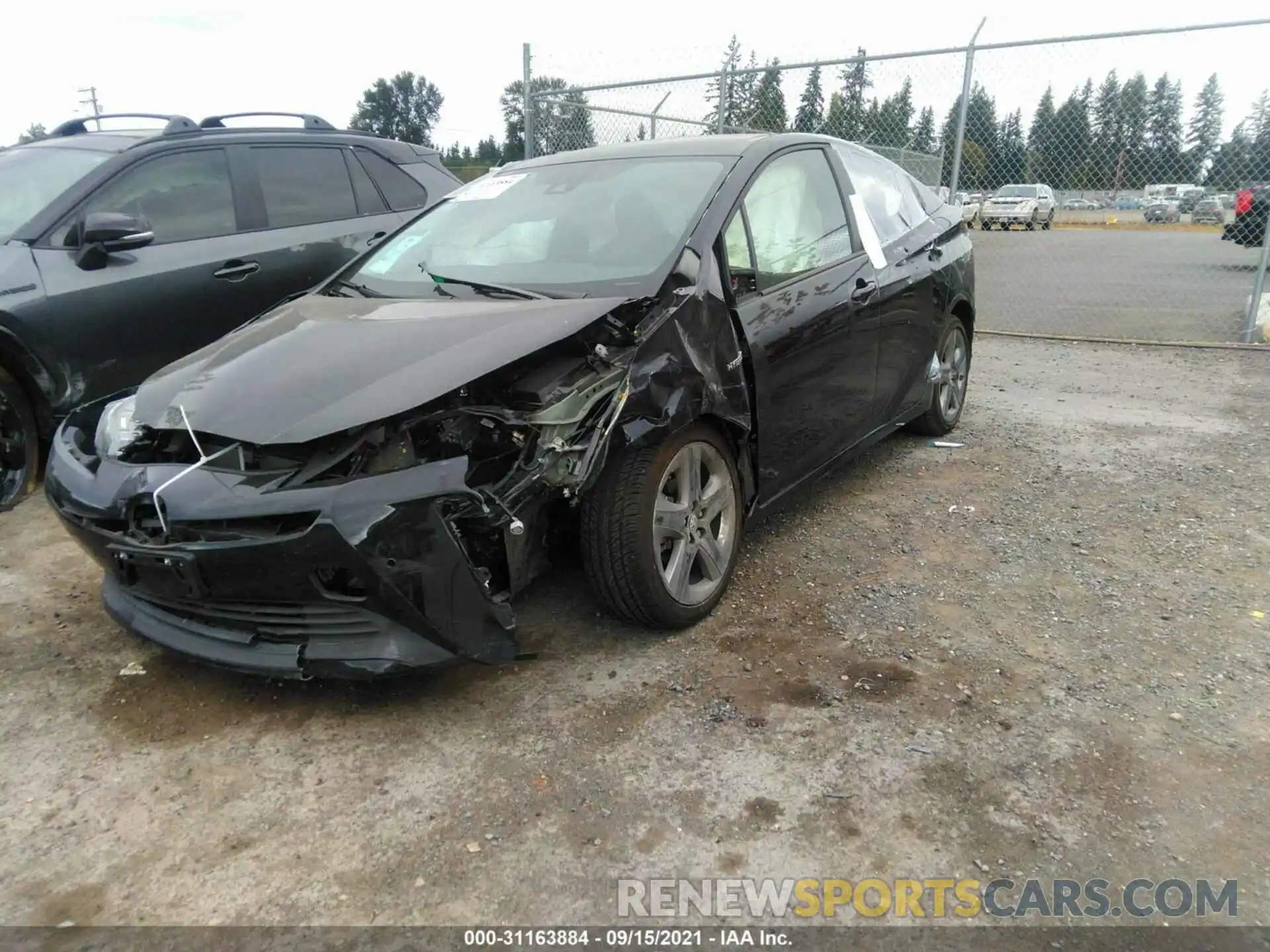 2 Photograph of a damaged car JTDKAMFU6M3136189 TOYOTA PRIUS 2021