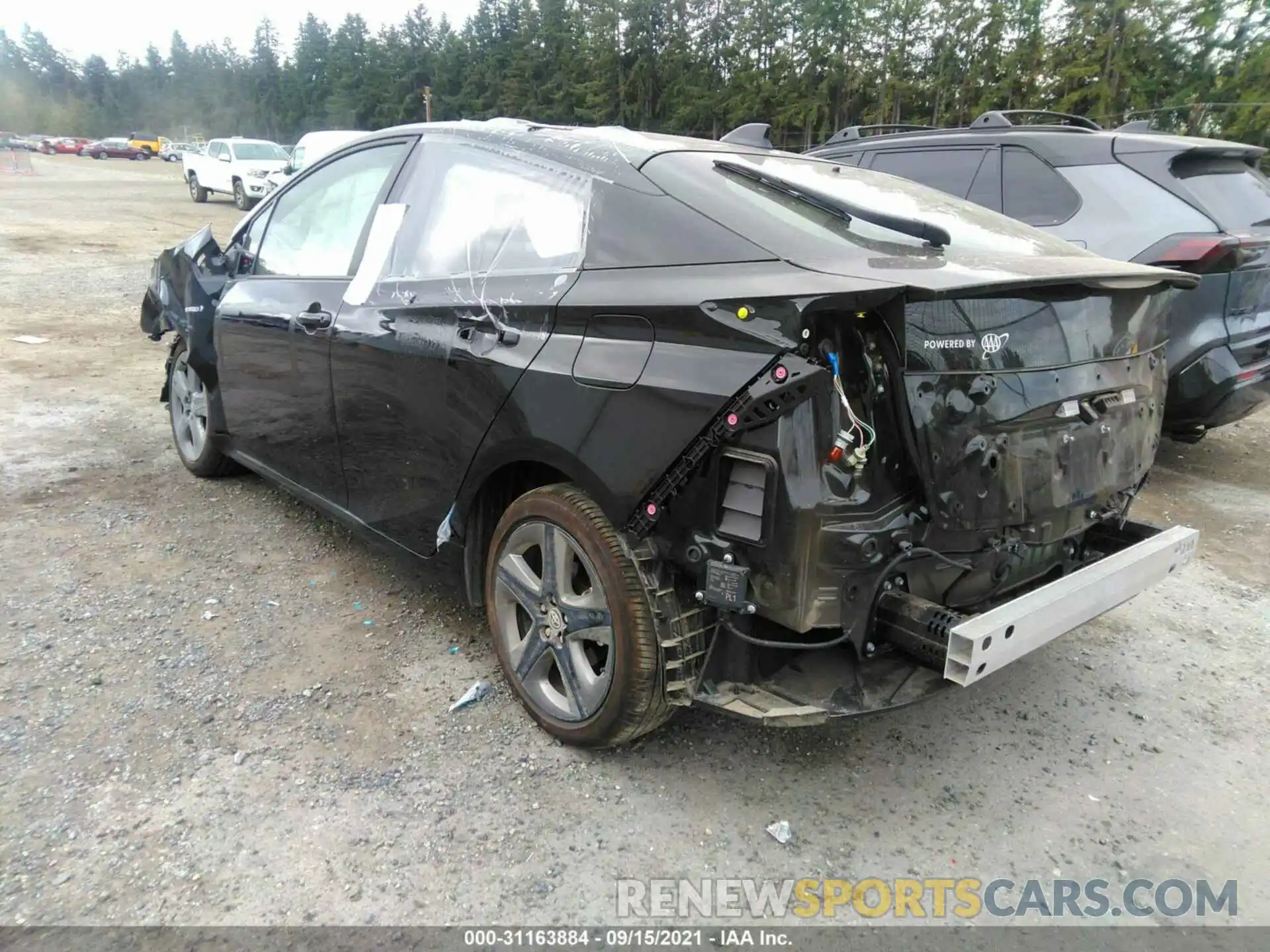 3 Photograph of a damaged car JTDKAMFU6M3136189 TOYOTA PRIUS 2021