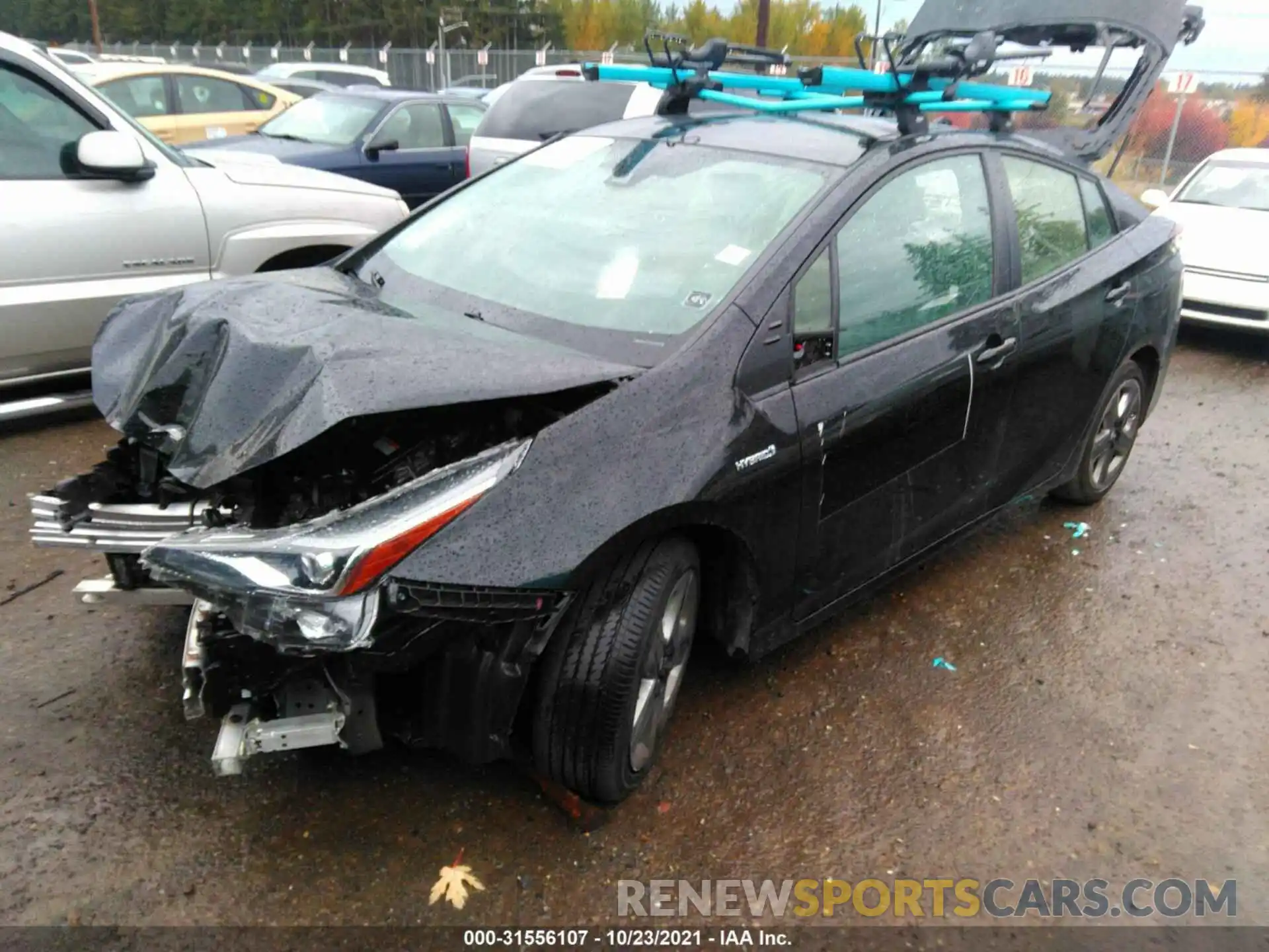 2 Фотография поврежденного автомобиля JTDKAMFU6M3136225 TOYOTA PRIUS 2021