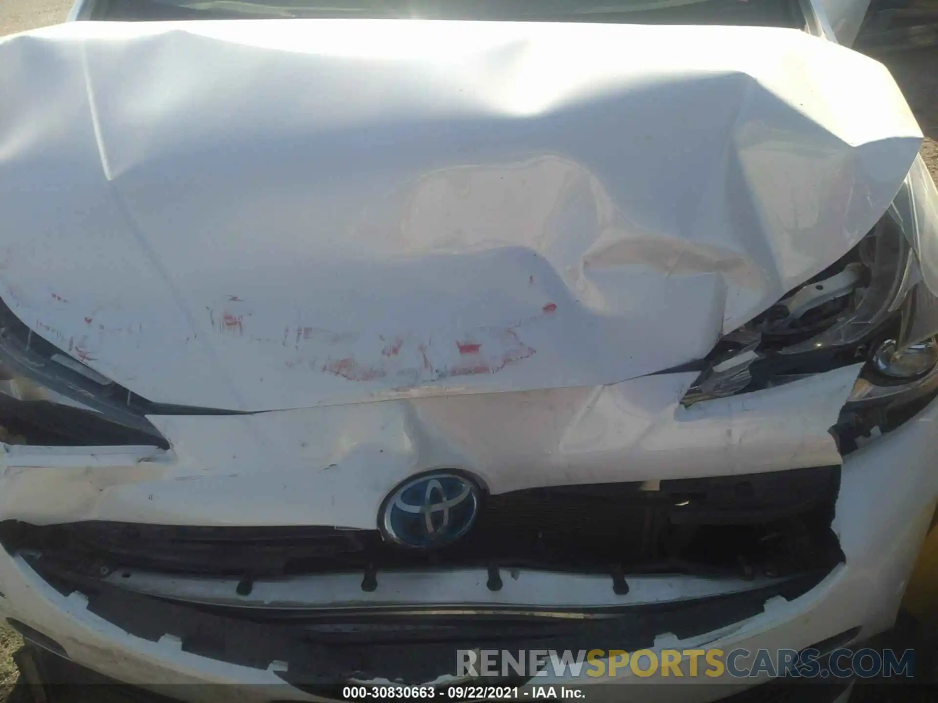 10 Photograph of a damaged car JTDKAMFU6M3136306 TOYOTA PRIUS 2021