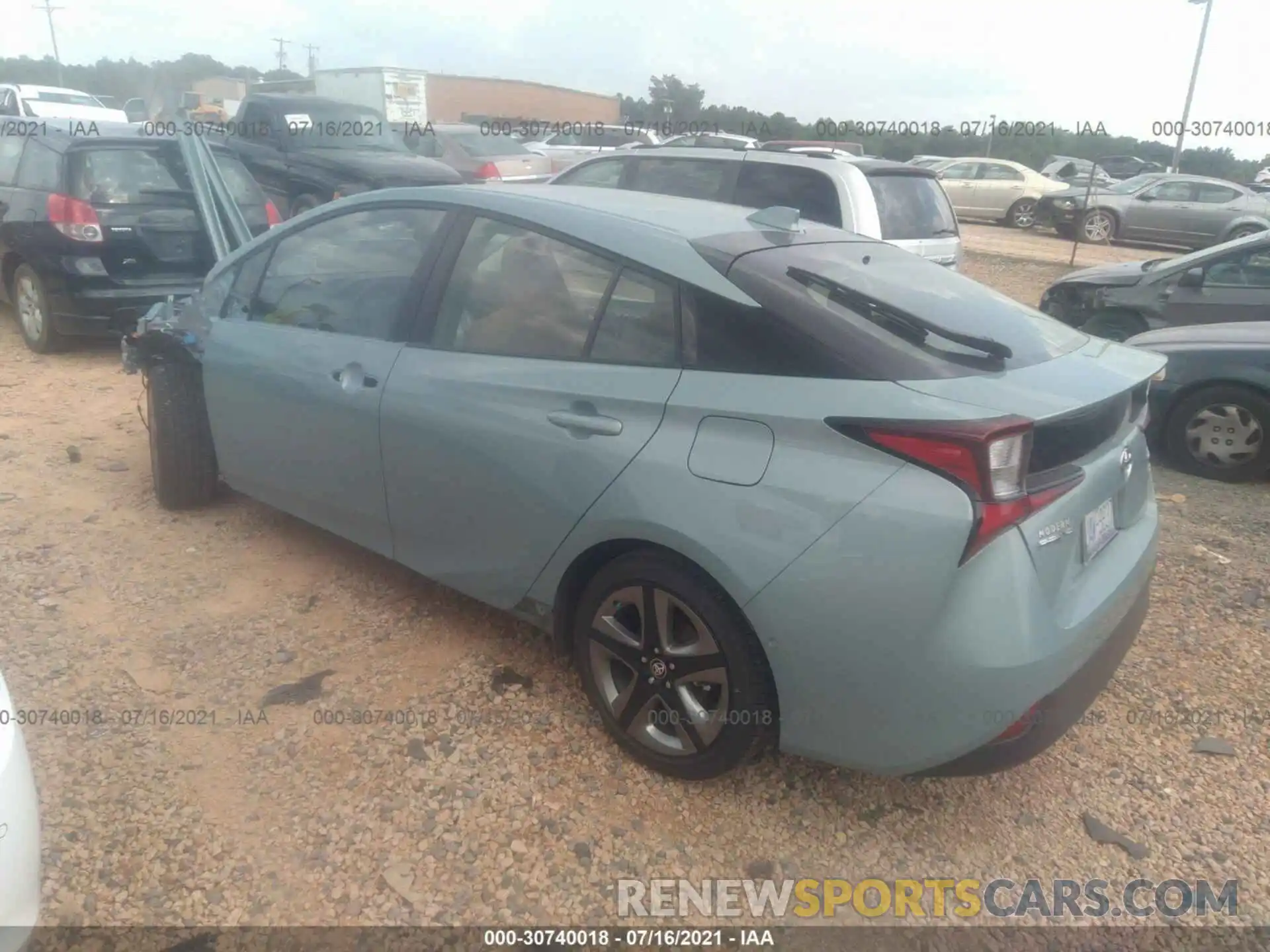 3 Photograph of a damaged car JTDKAMFU6M3138847 TOYOTA PRIUS 2021