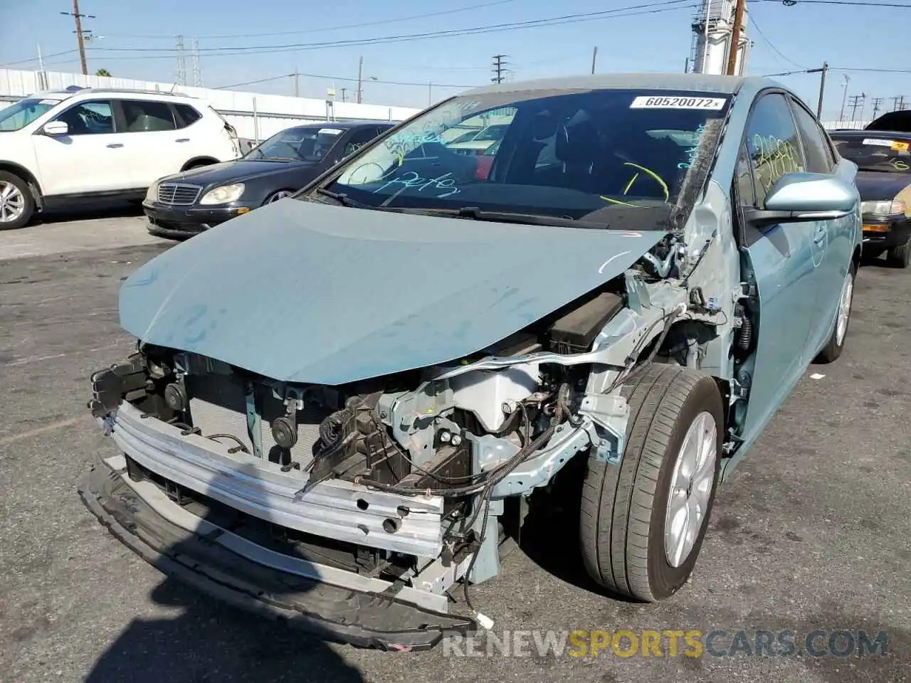 2 Photograph of a damaged car JTDKAMFU6M3142218 TOYOTA PRIUS 2021