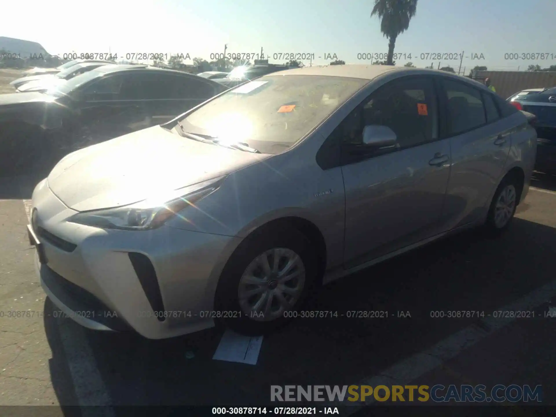 2 Photograph of a damaged car JTDKAMFU6M3142641 TOYOTA PRIUS 2021