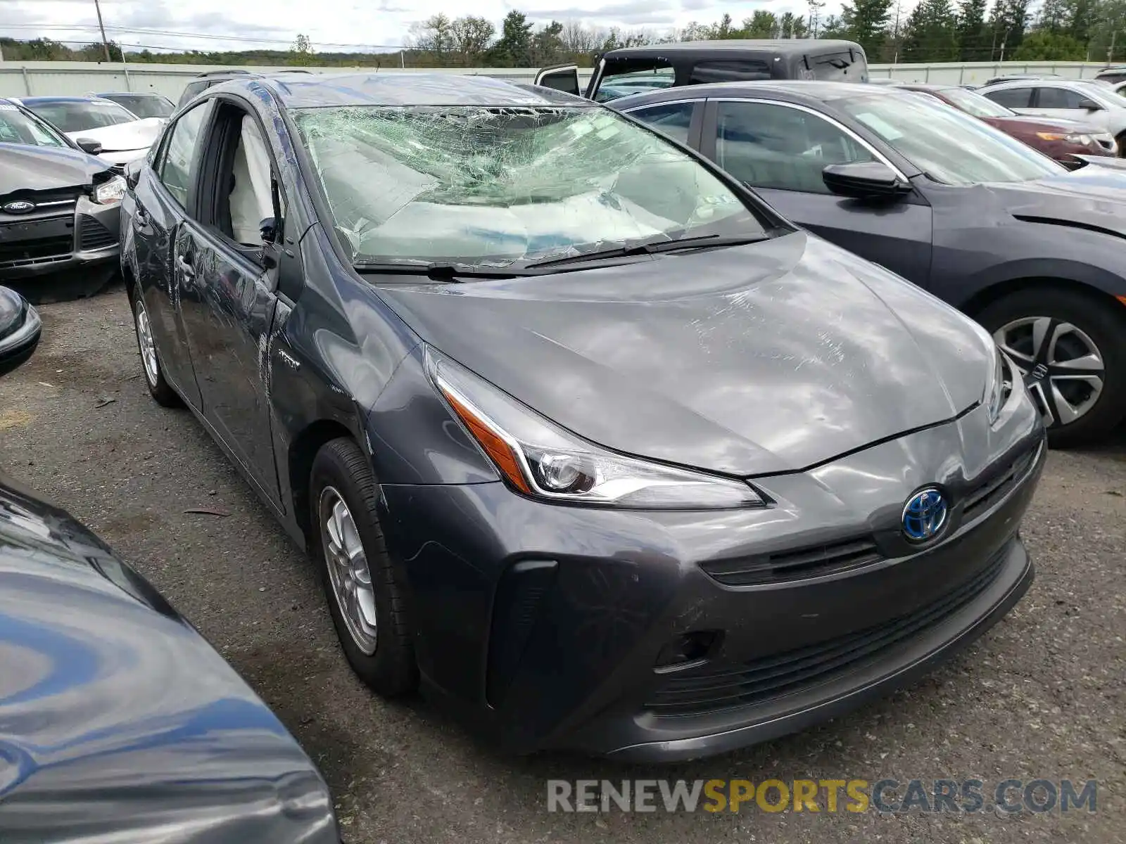 1 Photograph of a damaged car JTDKAMFU6M3144020 TOYOTA PRIUS 2021