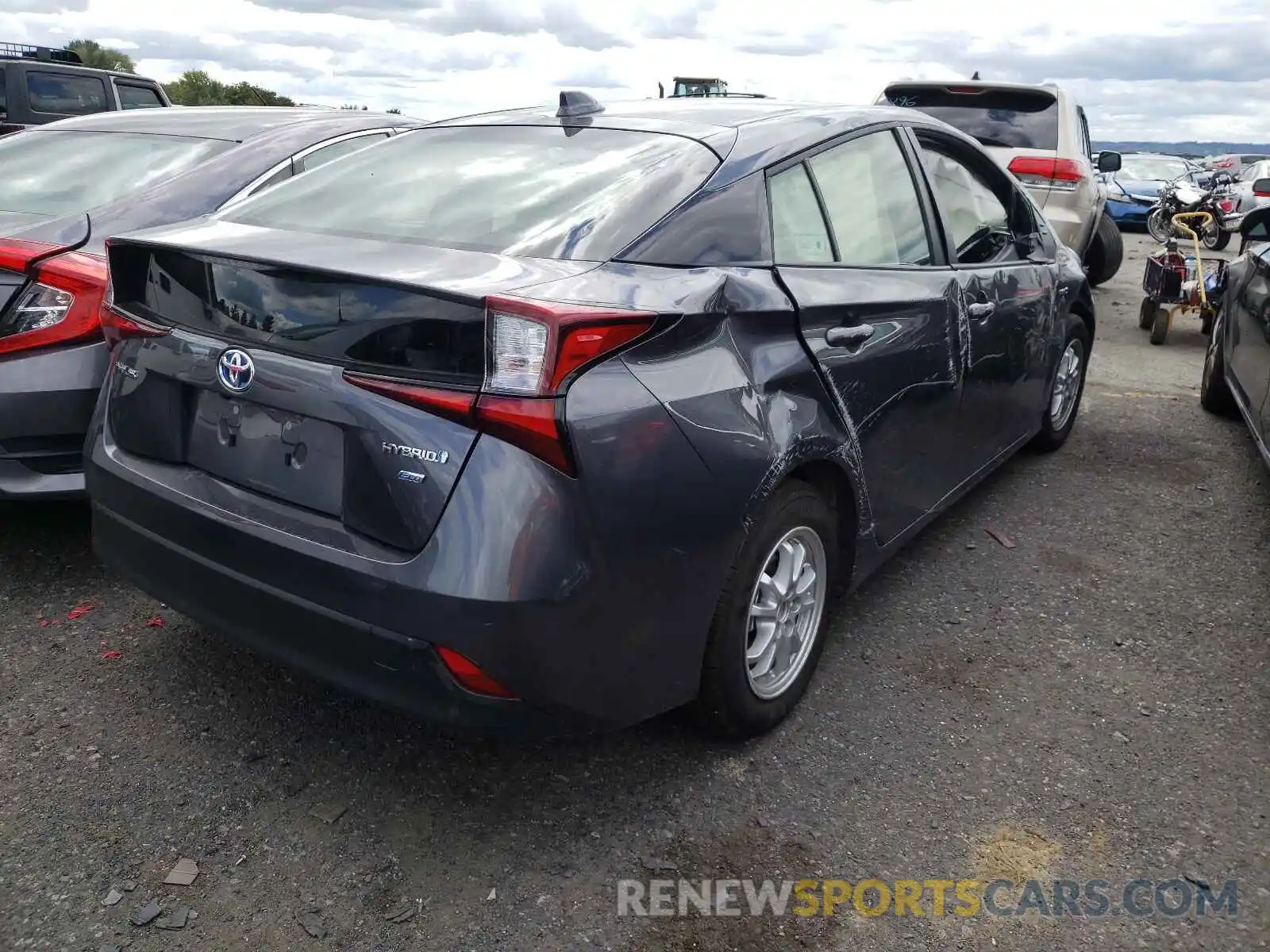 4 Photograph of a damaged car JTDKAMFU6M3144020 TOYOTA PRIUS 2021