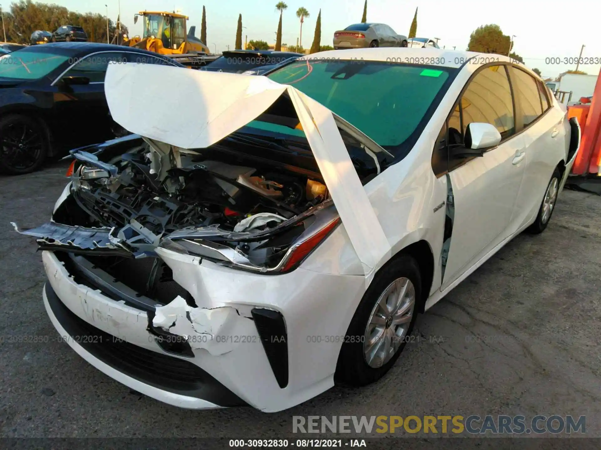 2 Photograph of a damaged car JTDKAMFU6M3144549 TOYOTA PRIUS 2021