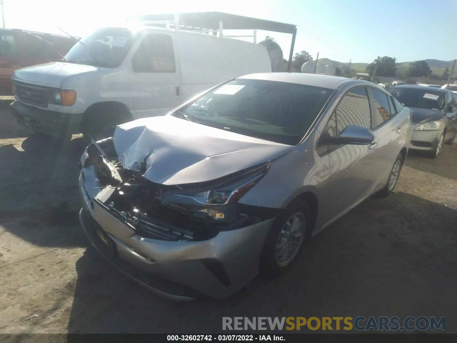 2 Photograph of a damaged car JTDKAMFU6M3145118 TOYOTA PRIUS 2021