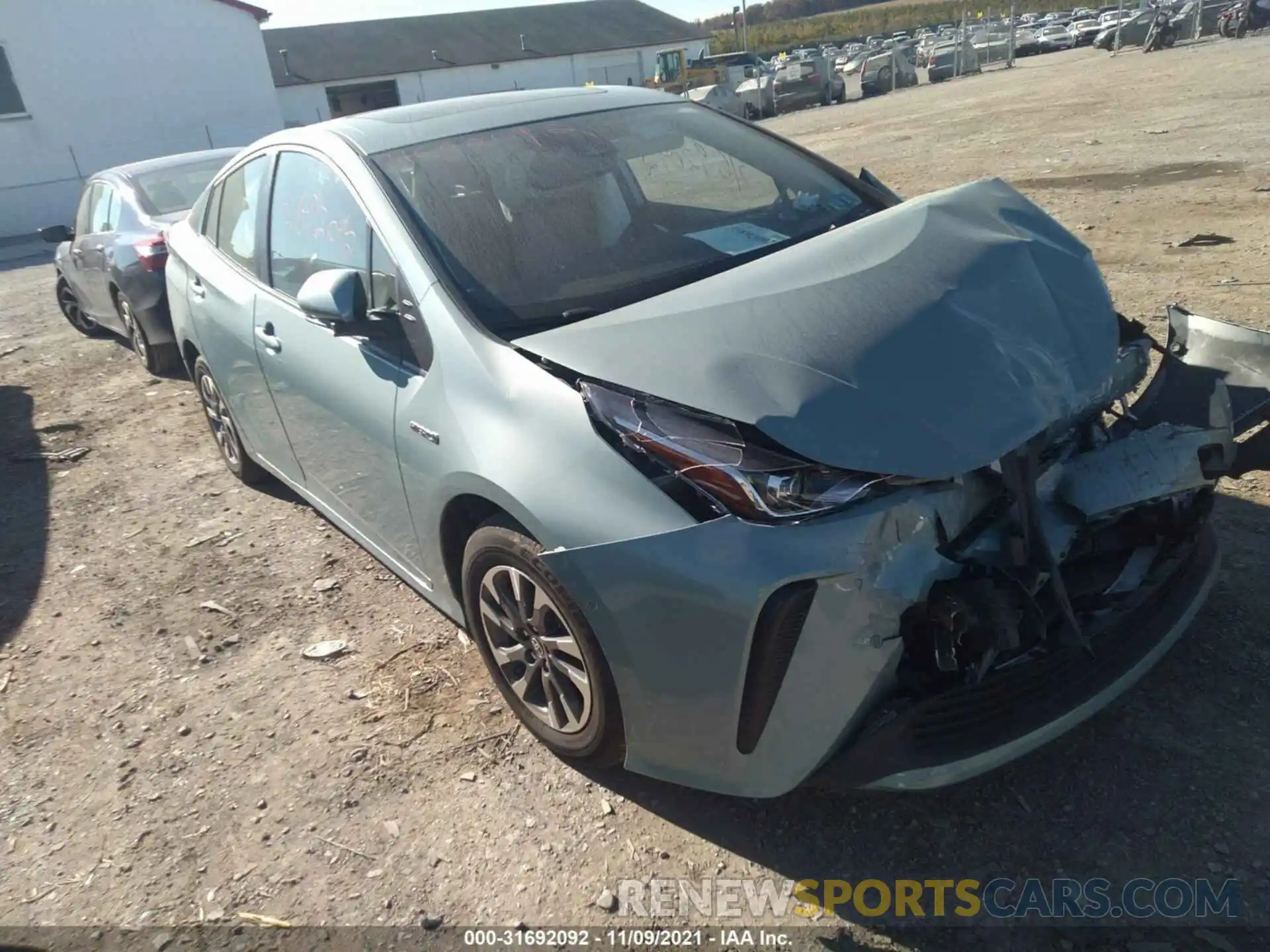 1 Photograph of a damaged car JTDKAMFU6M3146155 TOYOTA PRIUS 2021