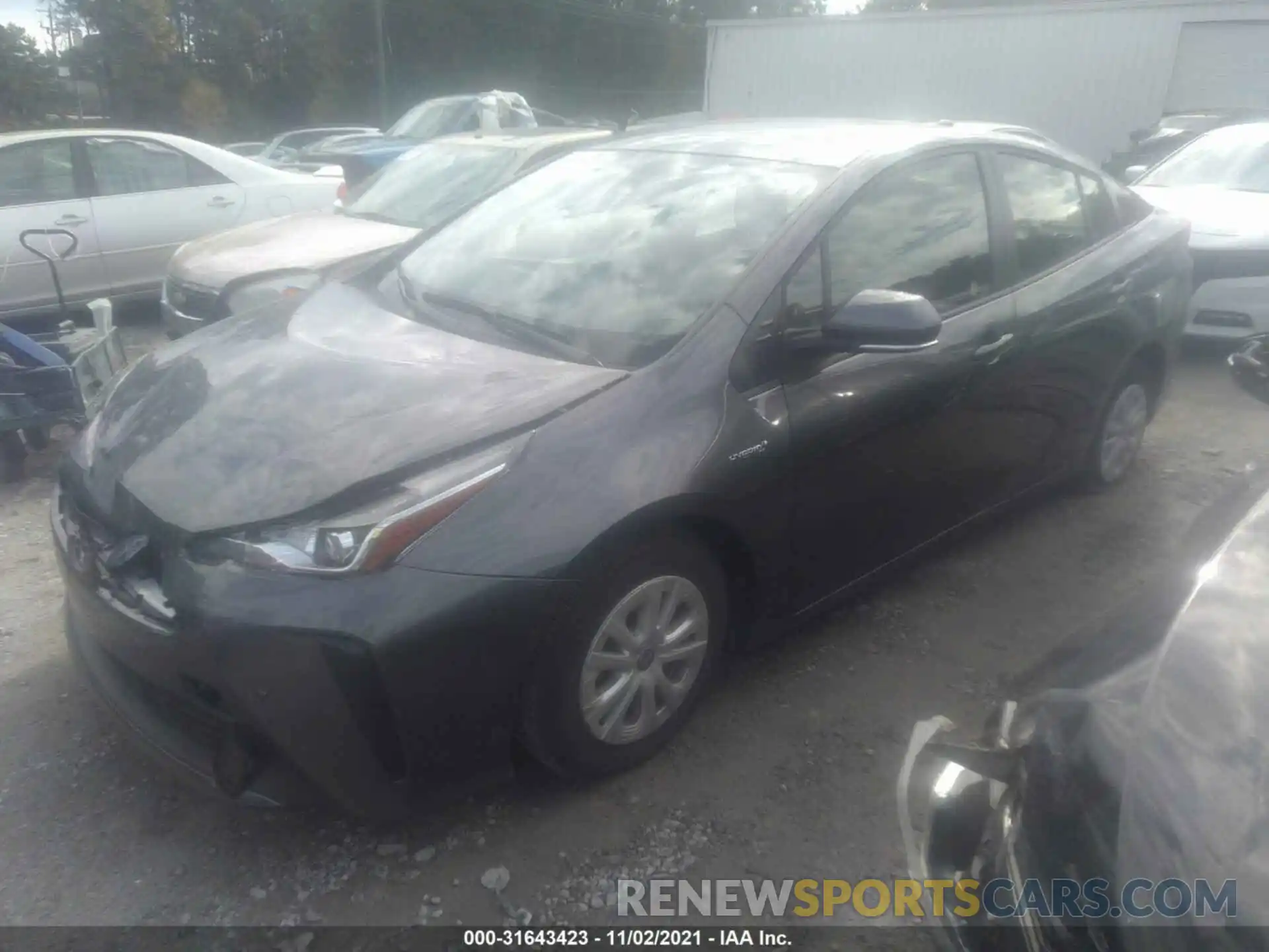 2 Photograph of a damaged car JTDKAMFU6M3146754 TOYOTA PRIUS 2021