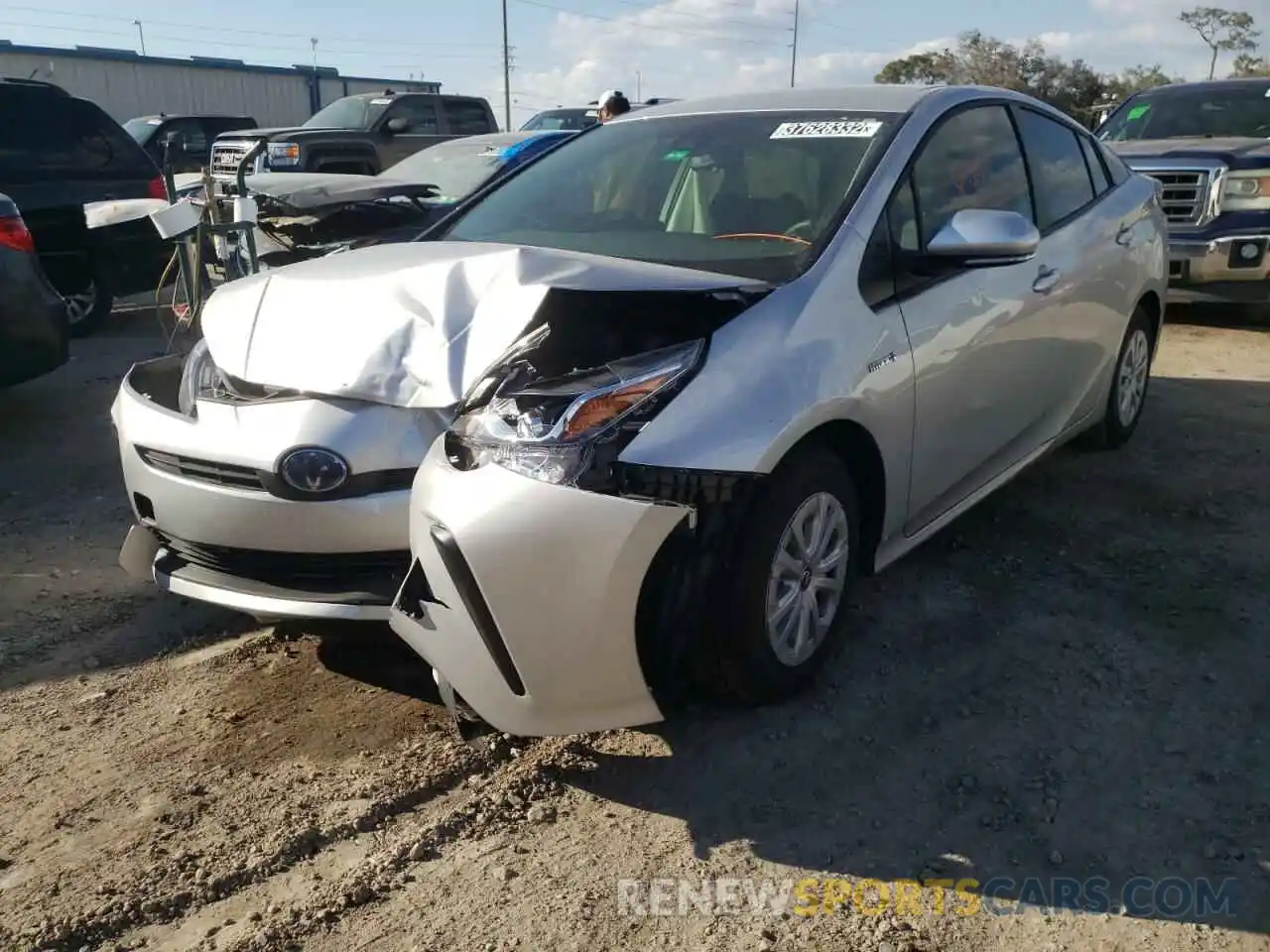 2 Photograph of a damaged car JTDKAMFU6M3147337 TOYOTA PRIUS 2021