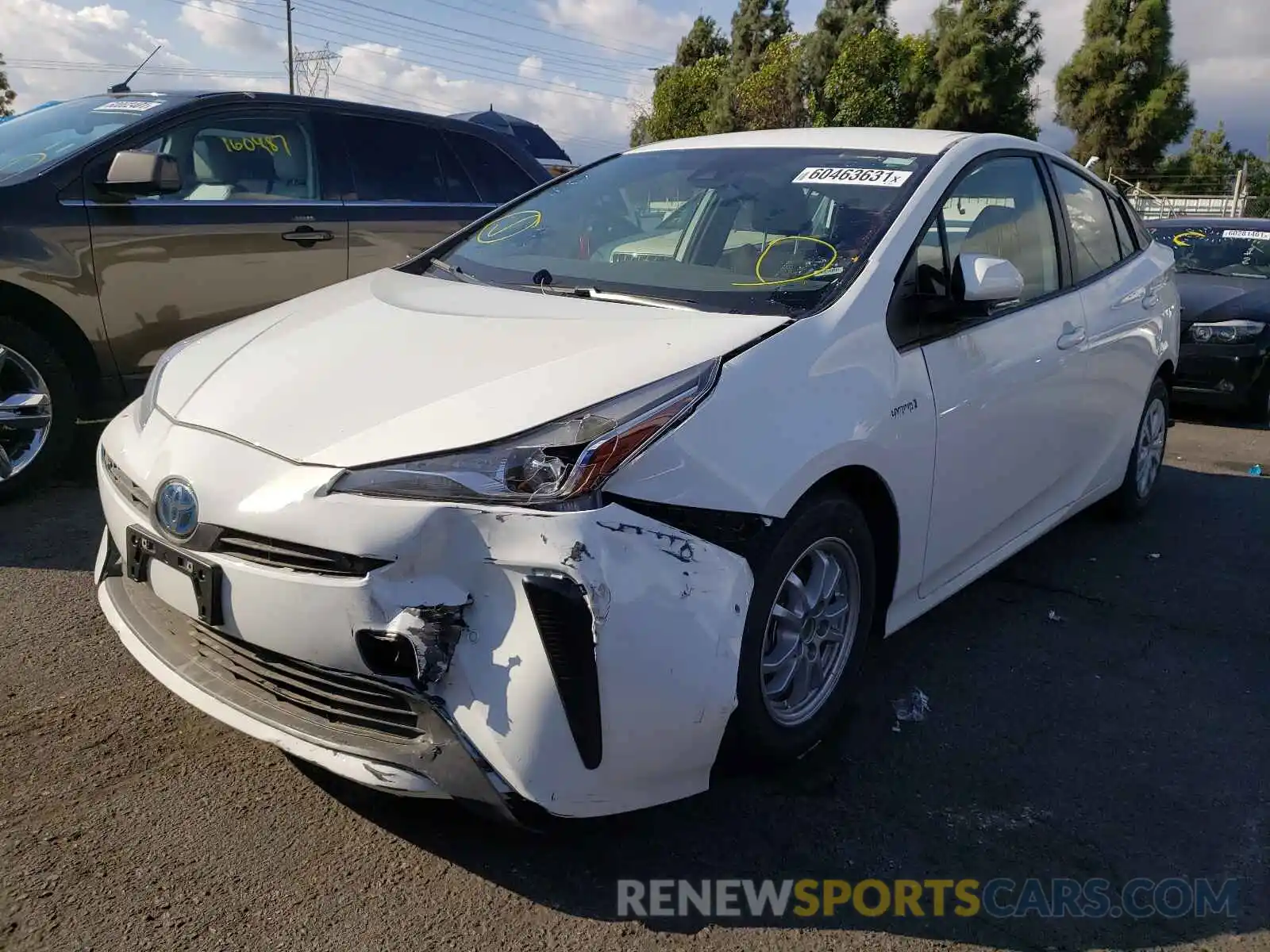 2 Photograph of a damaged car JTDKAMFU6M3148018 TOYOTA PRIUS 2021