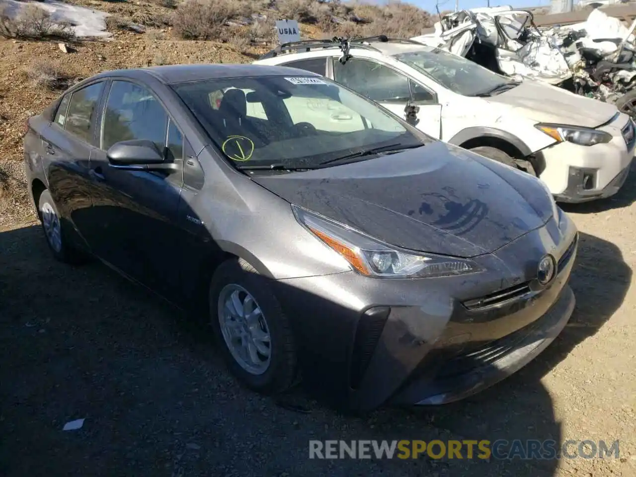 1 Photograph of a damaged car JTDKAMFU6M3149590 TOYOTA PRIUS 2021