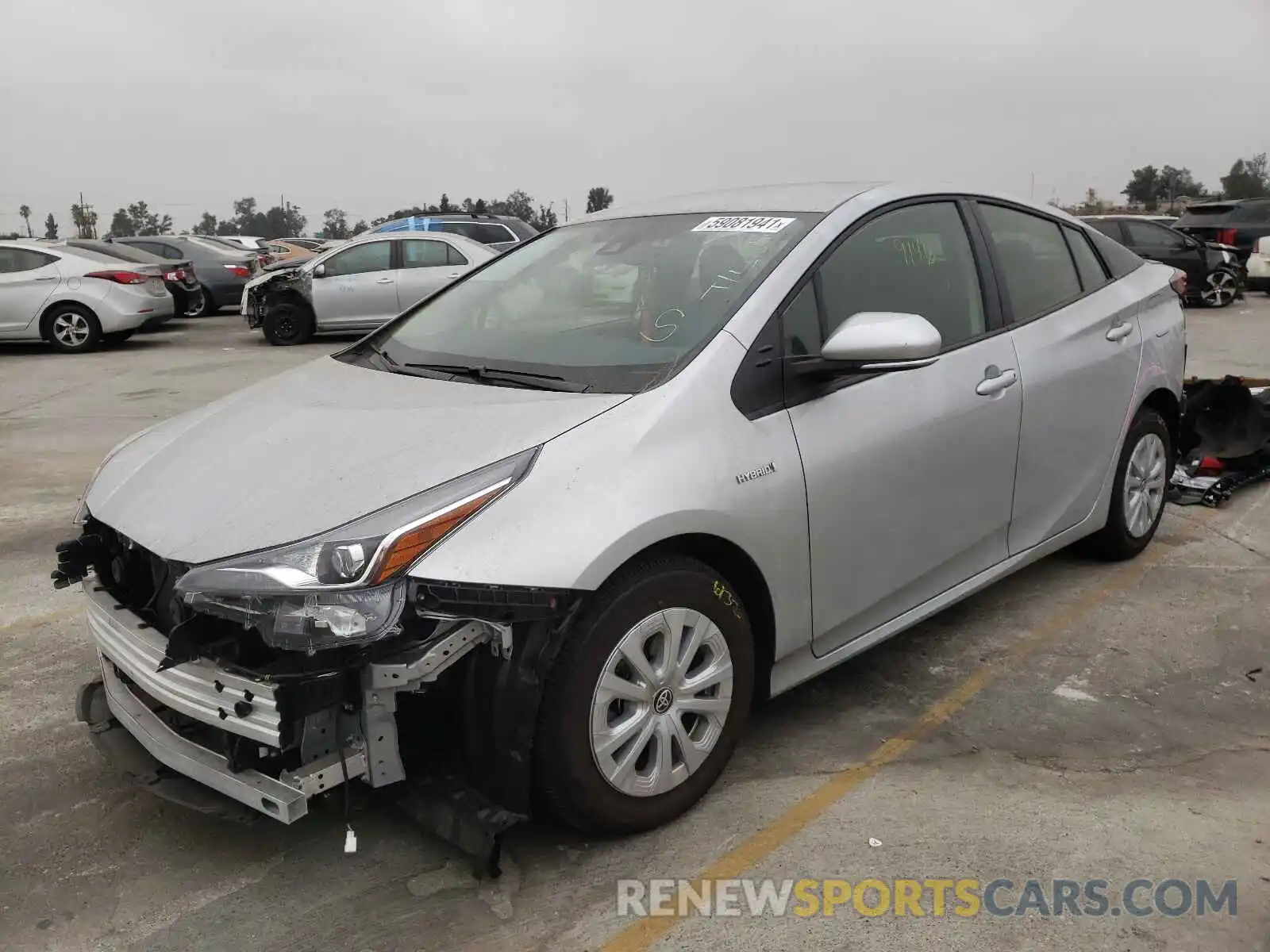 2 Photograph of a damaged car JTDKAMFU6M3150528 TOYOTA PRIUS 2021