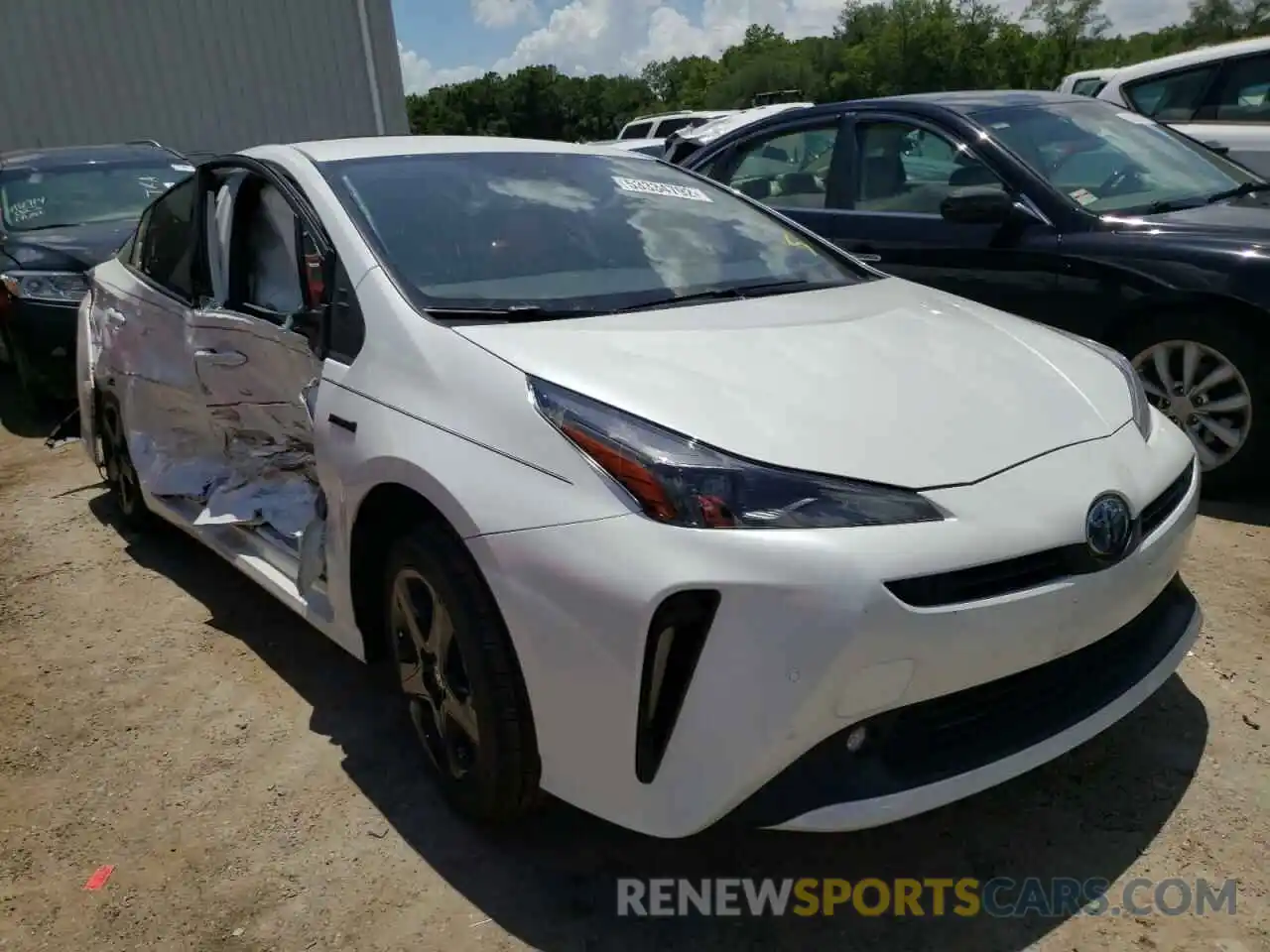 1 Photograph of a damaged car JTDKAMFU7M3128425 TOYOTA PRIUS 2021