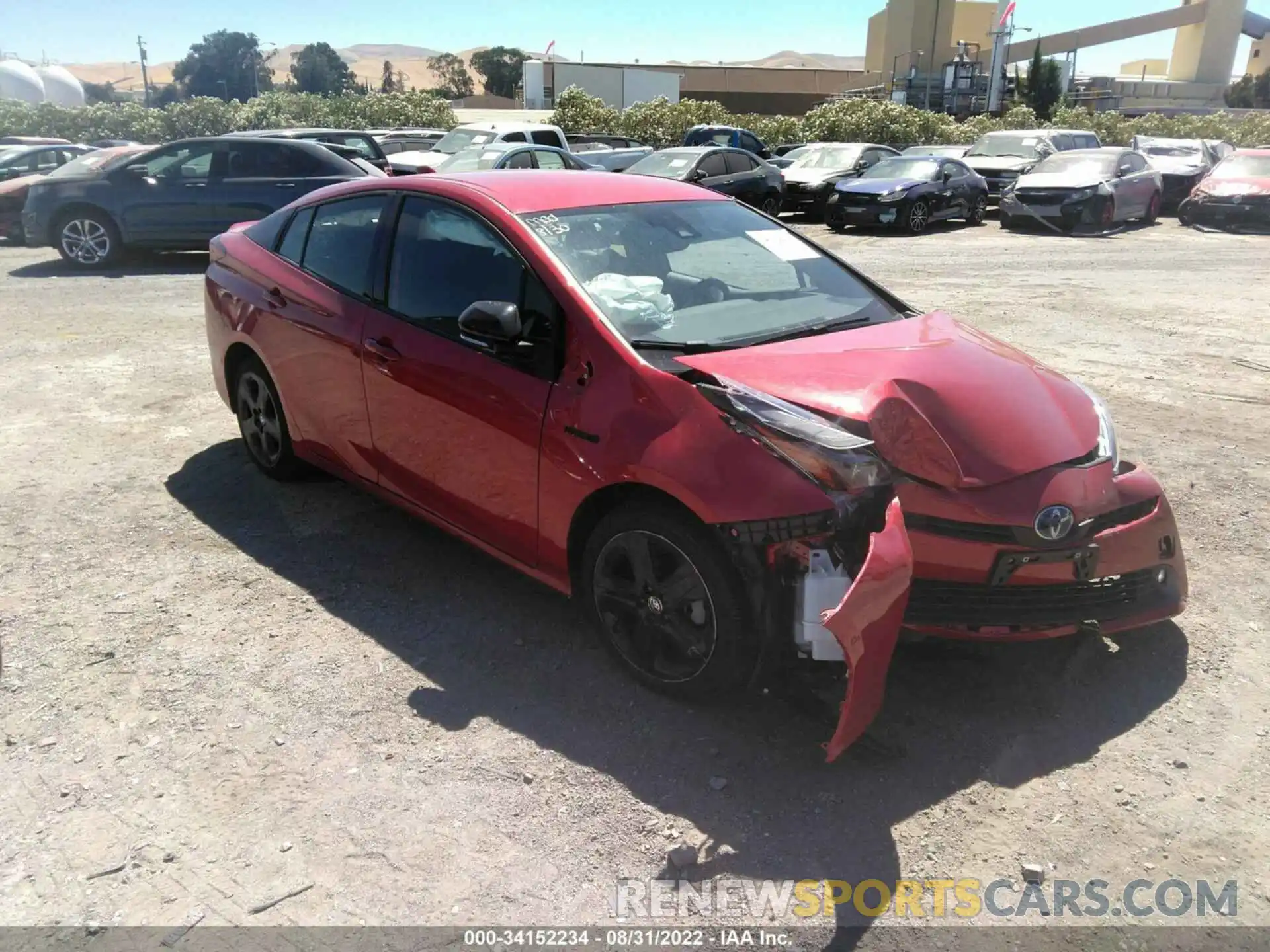 1 Photograph of a damaged car JTDKAMFU7M3129042 TOYOTA PRIUS 2021