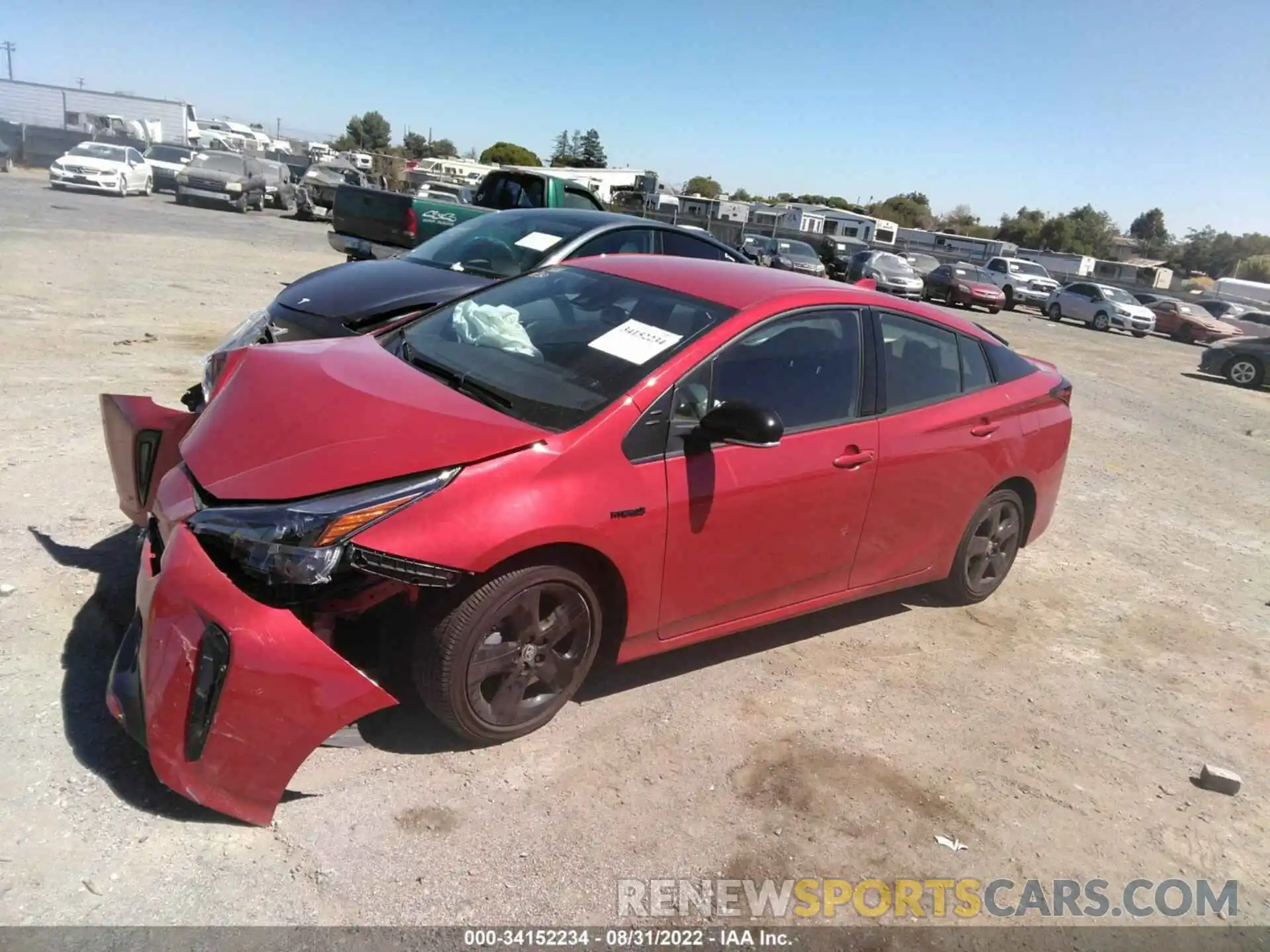 2 Photograph of a damaged car JTDKAMFU7M3129042 TOYOTA PRIUS 2021